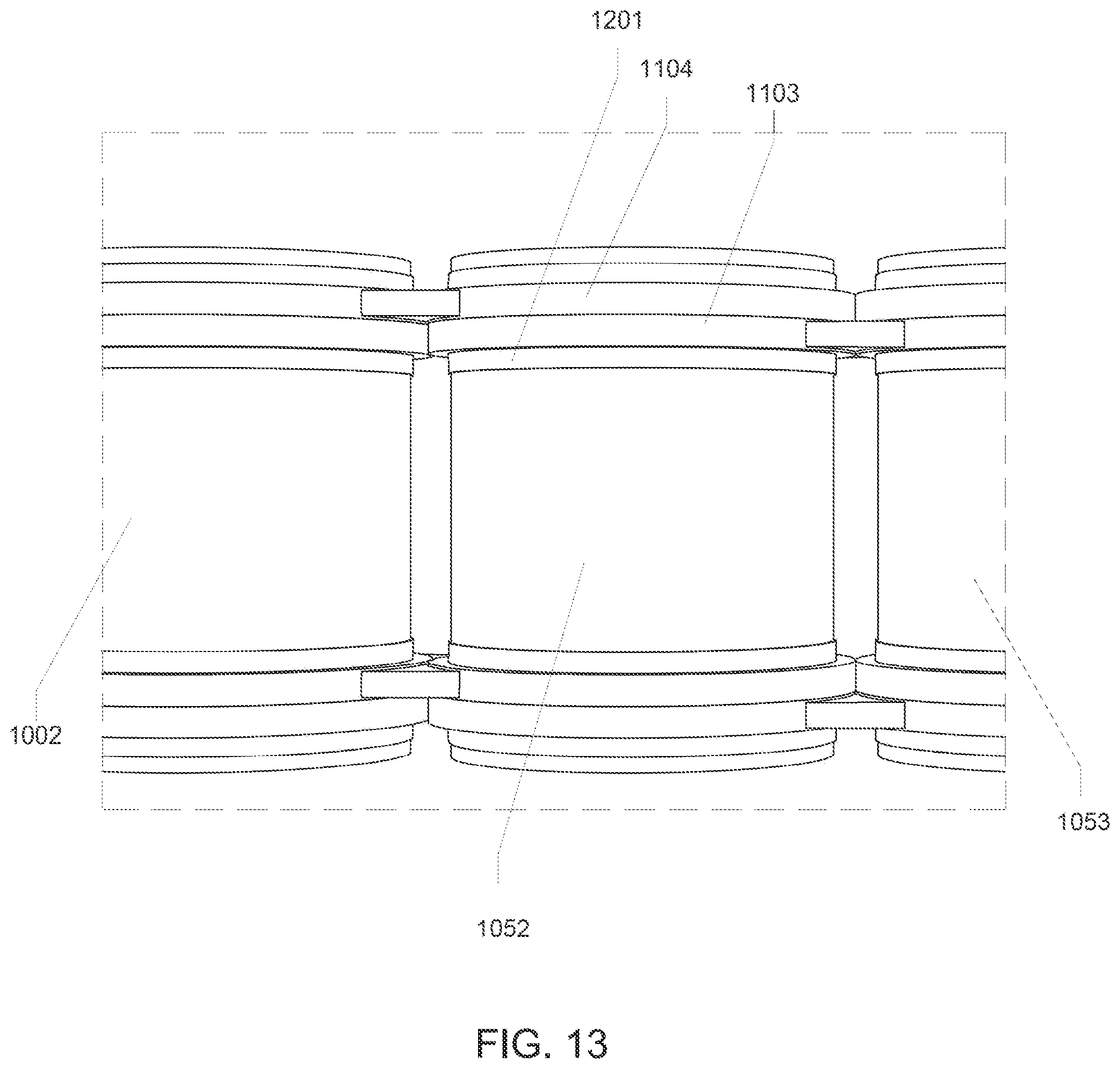 Patent US12460855 Figure 13 – Coolers with telescoping apparatus for access of separate contents