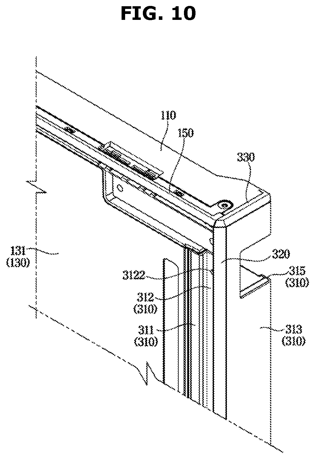 Patent US12460856 Figure 10 – Refrigerator