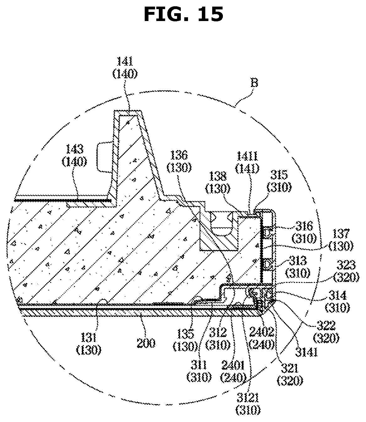 Patent US12460856 Figure 15 – Refrigerator