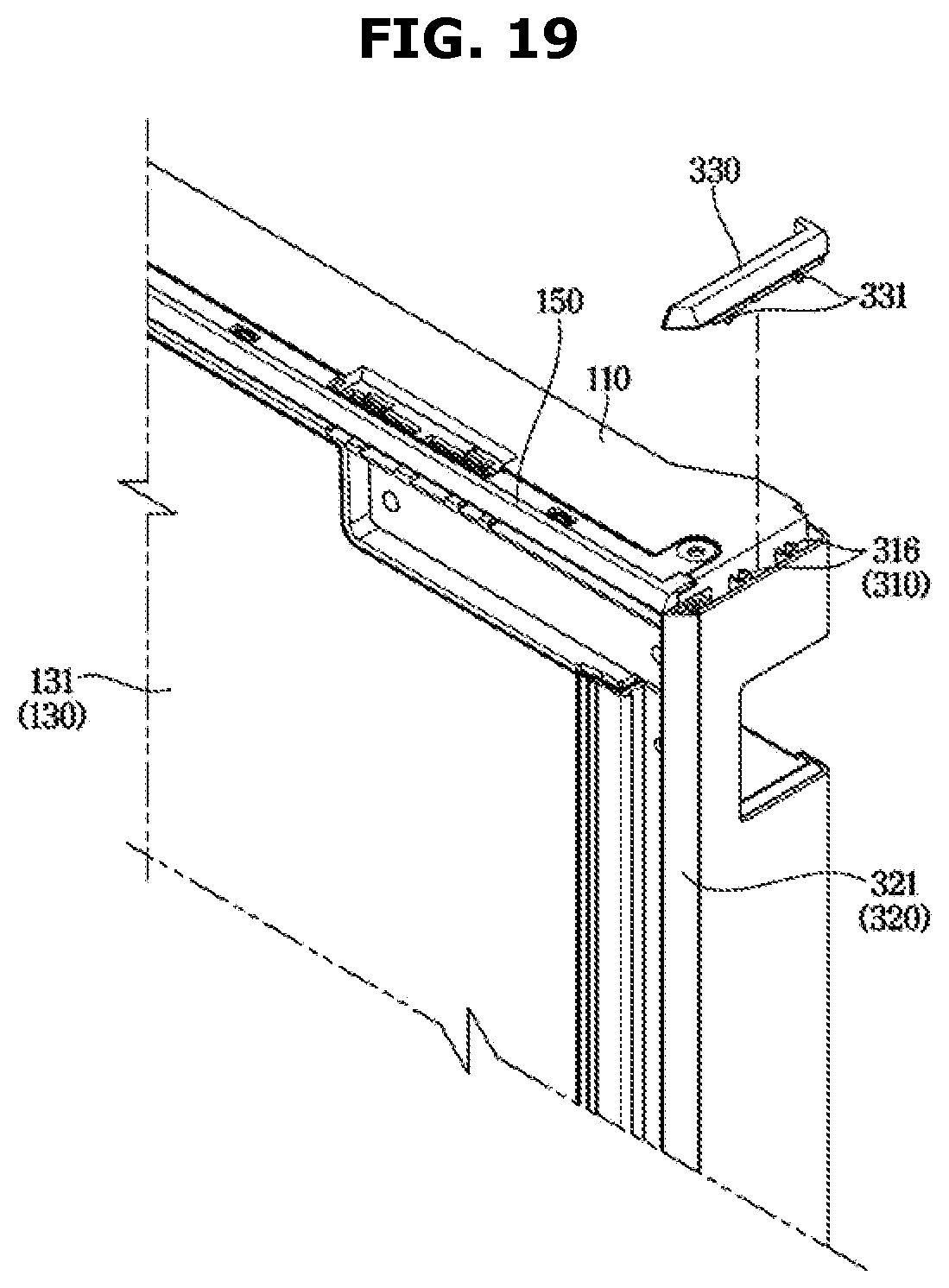 Patent US12460856 Figure 19 – Refrigerator