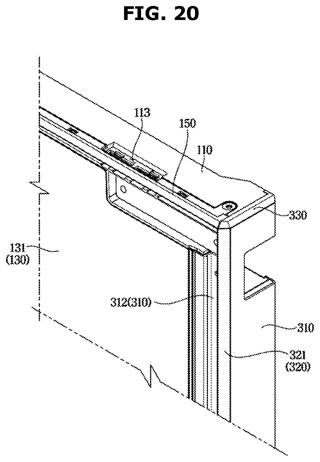 Patent US12460856 Figure 20 – Refrigerator