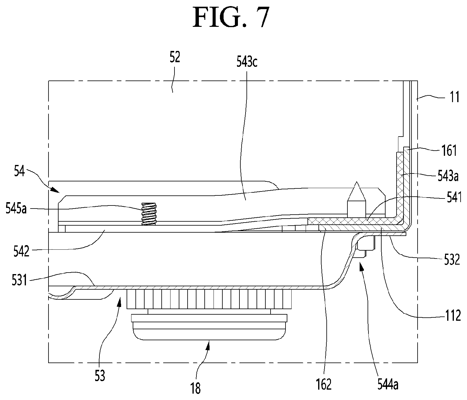 Patent US12460857 Figure 7 – Refrigerator