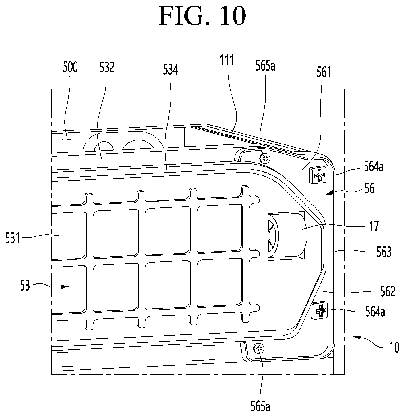 Patent US12460857 Figure 10 – Refrigerator