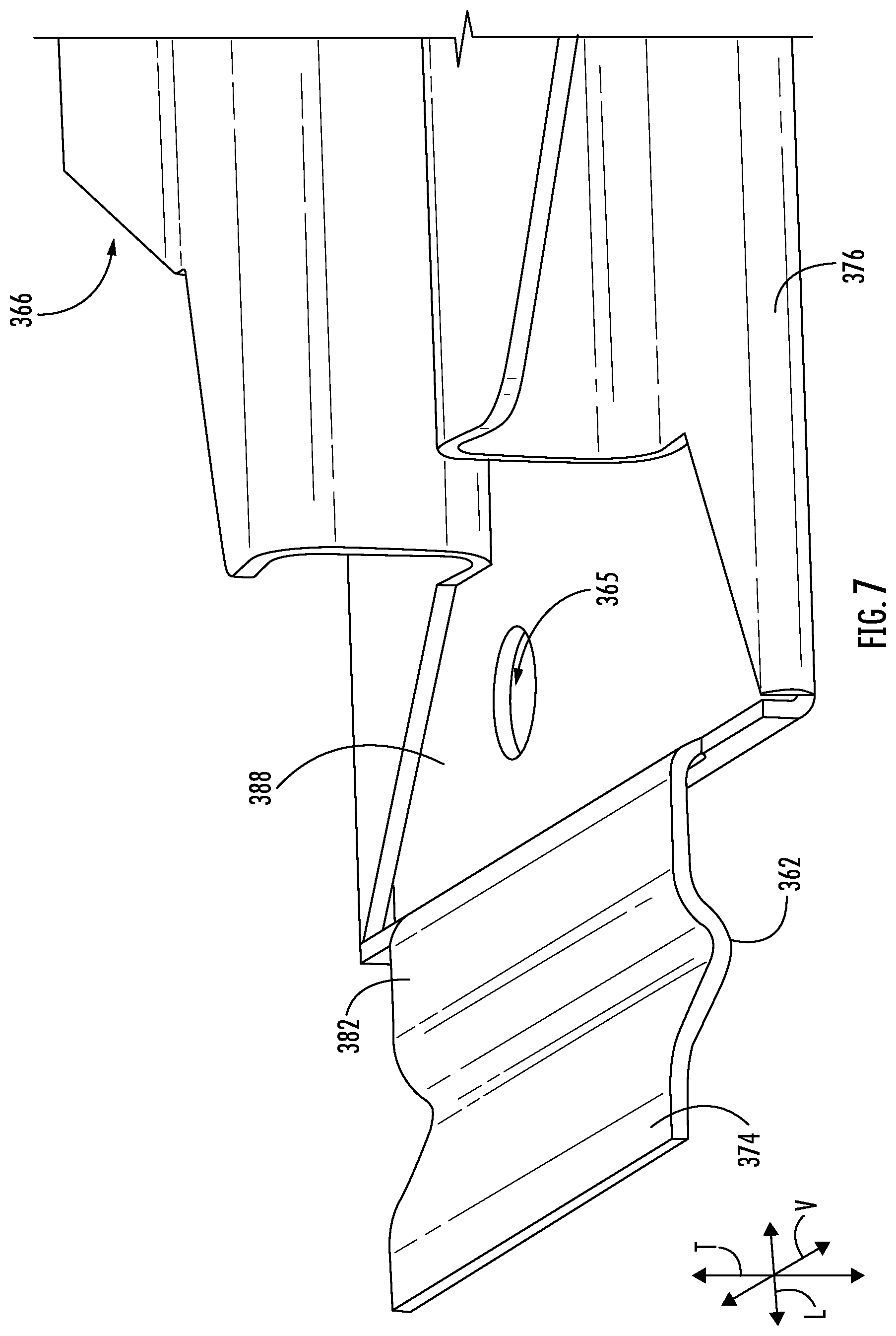 Patent US12460858 Figure 7 – Snap fit attachment feature for a mullion assembly of a refrigerator appliance