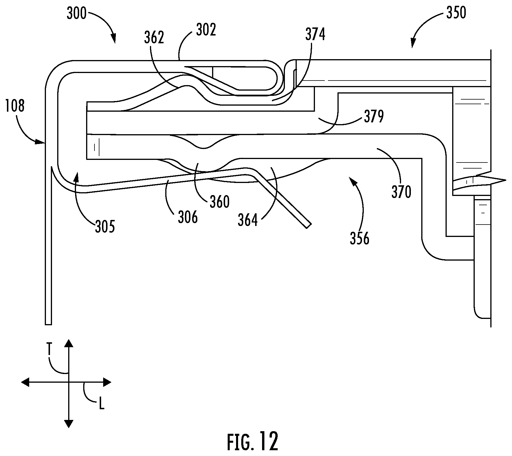 Patent US12460858 Figure 11 – Snap fit attachment feature for a mullion assembly of a refrigerator appliance