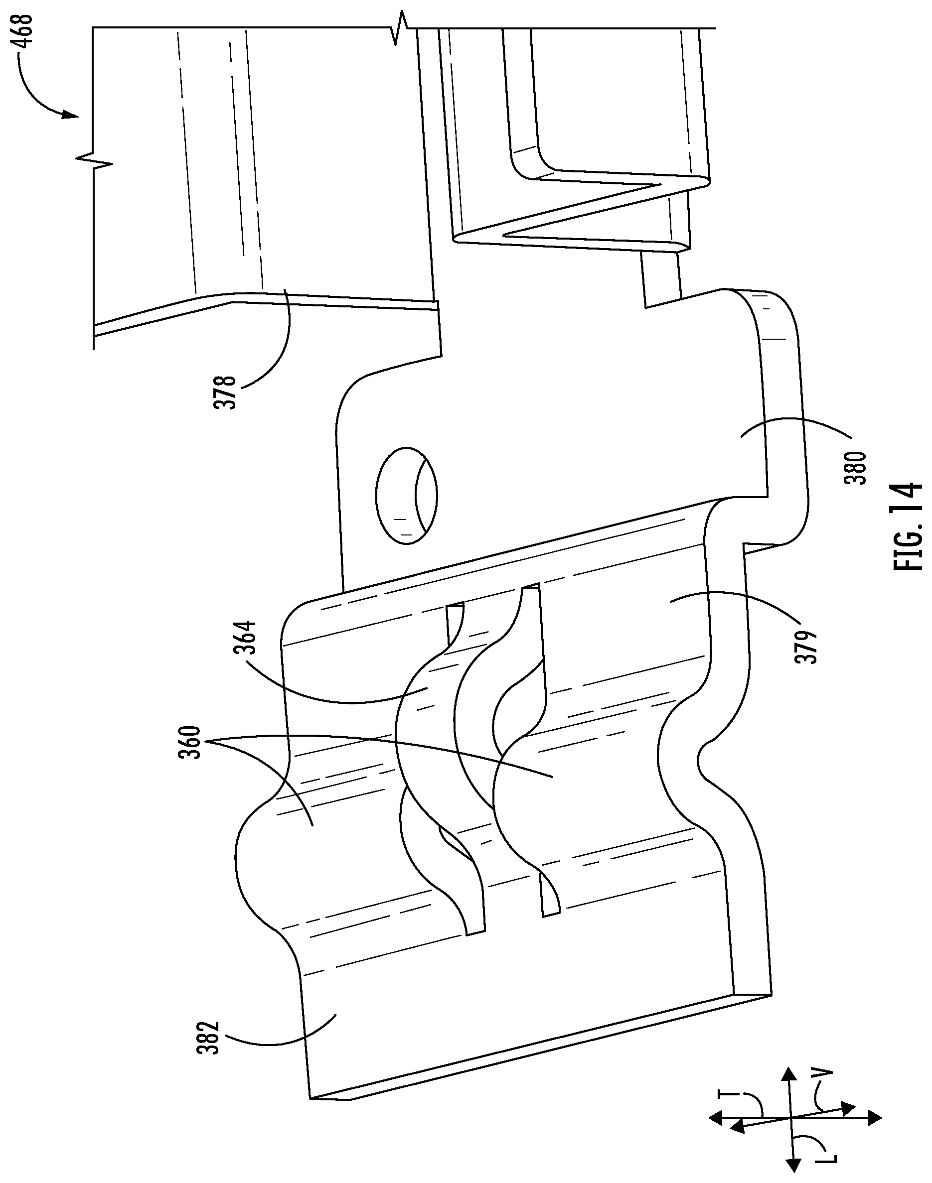 Patent US12460858 Figure 13 – Snap fit attachment feature for a mullion assembly of a refrigerator appliance