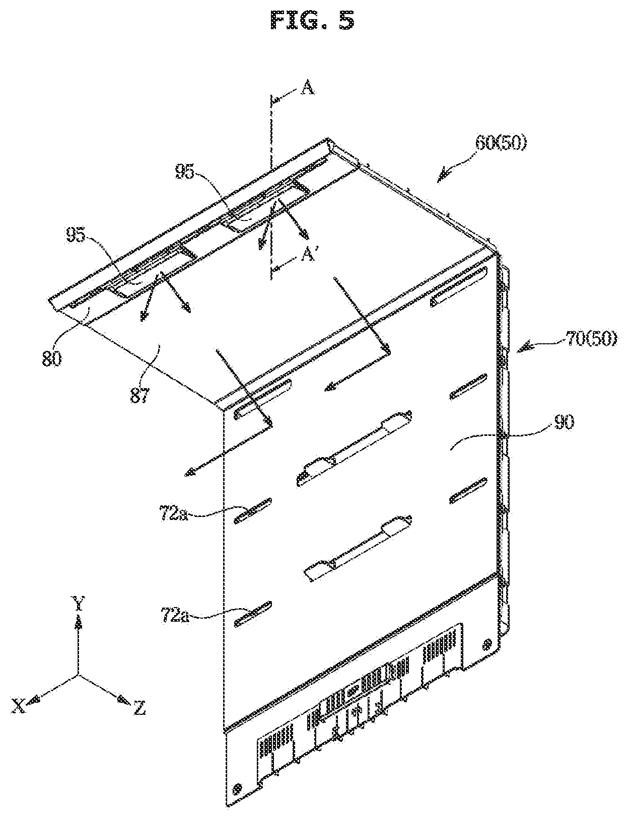 Patent US12460859 Figure 5 – Refrigerator