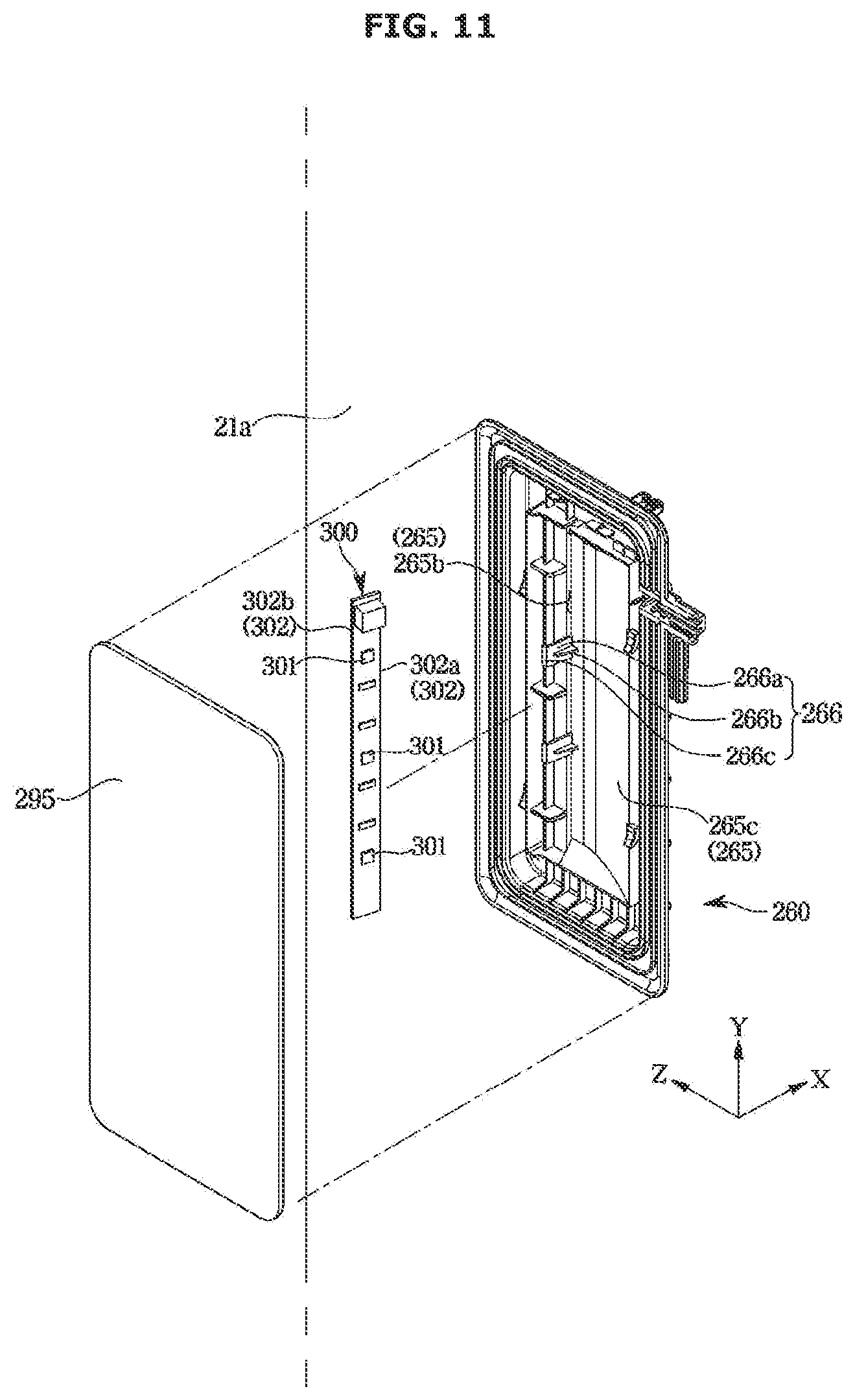 Patent US12460859 Figure 11 – Refrigerator