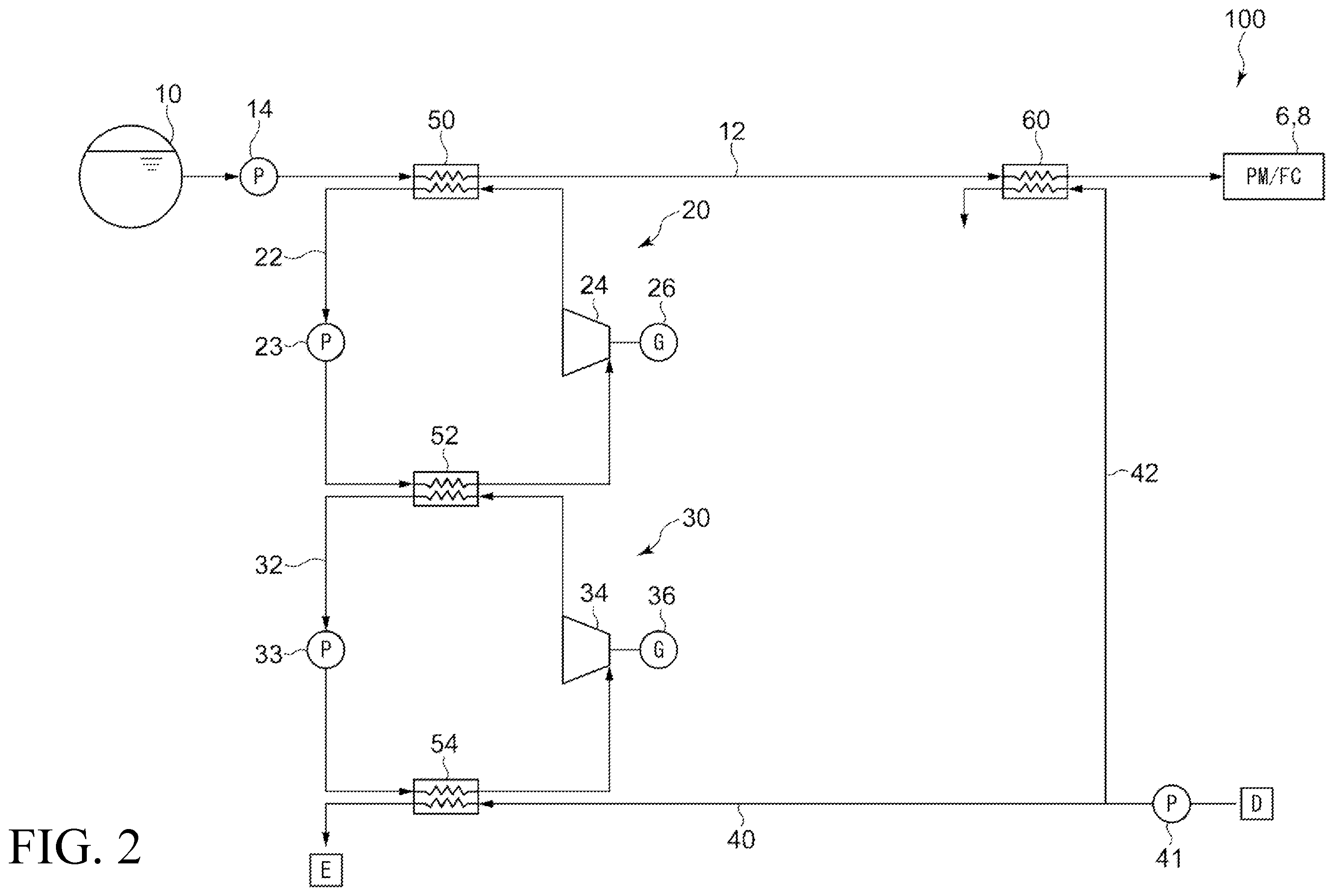Patent US12460860 Figure 2 – Cold energy recovery facility and marine vessel