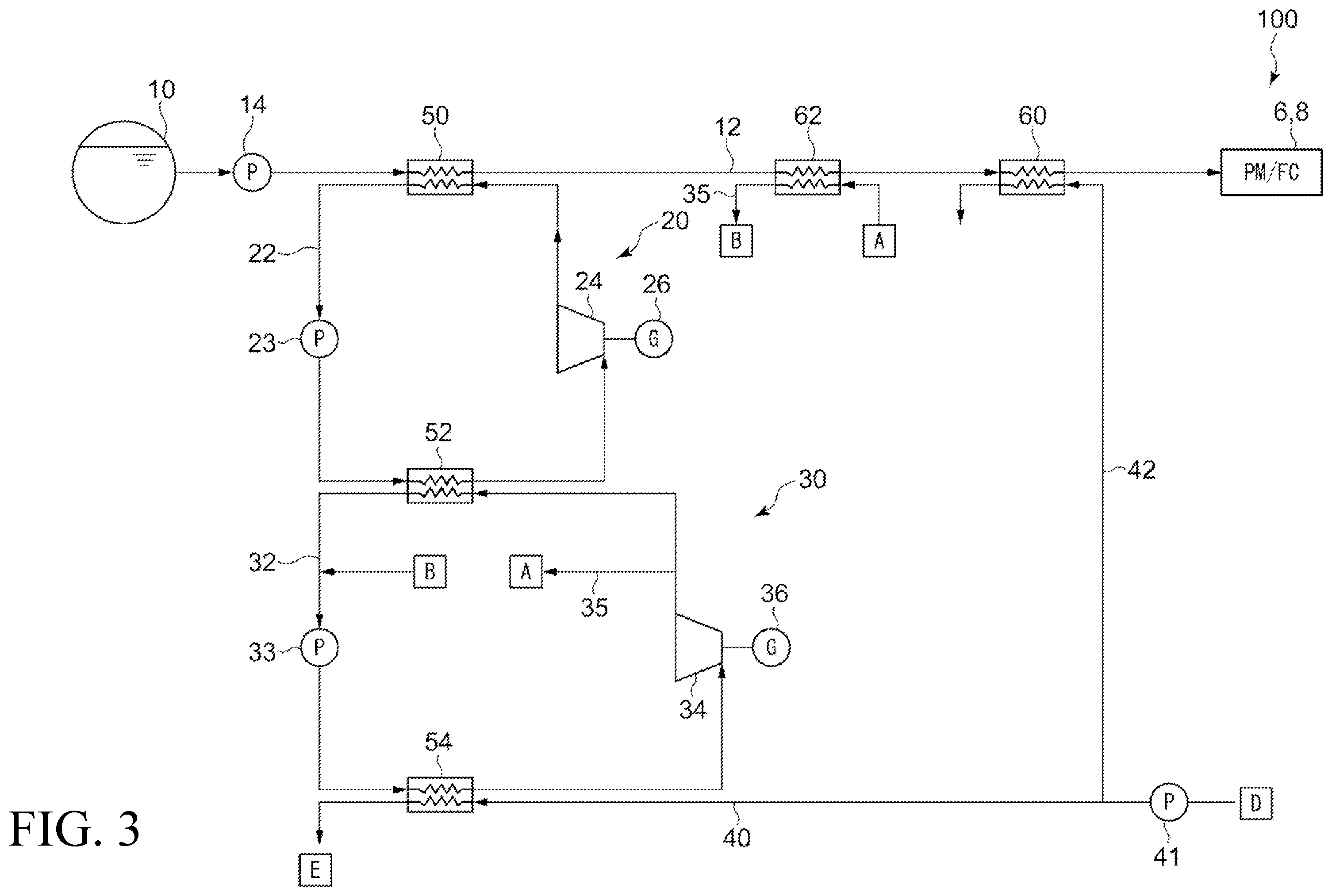Patent US12460860 Figure 3 – Cold energy recovery facility and marine vessel