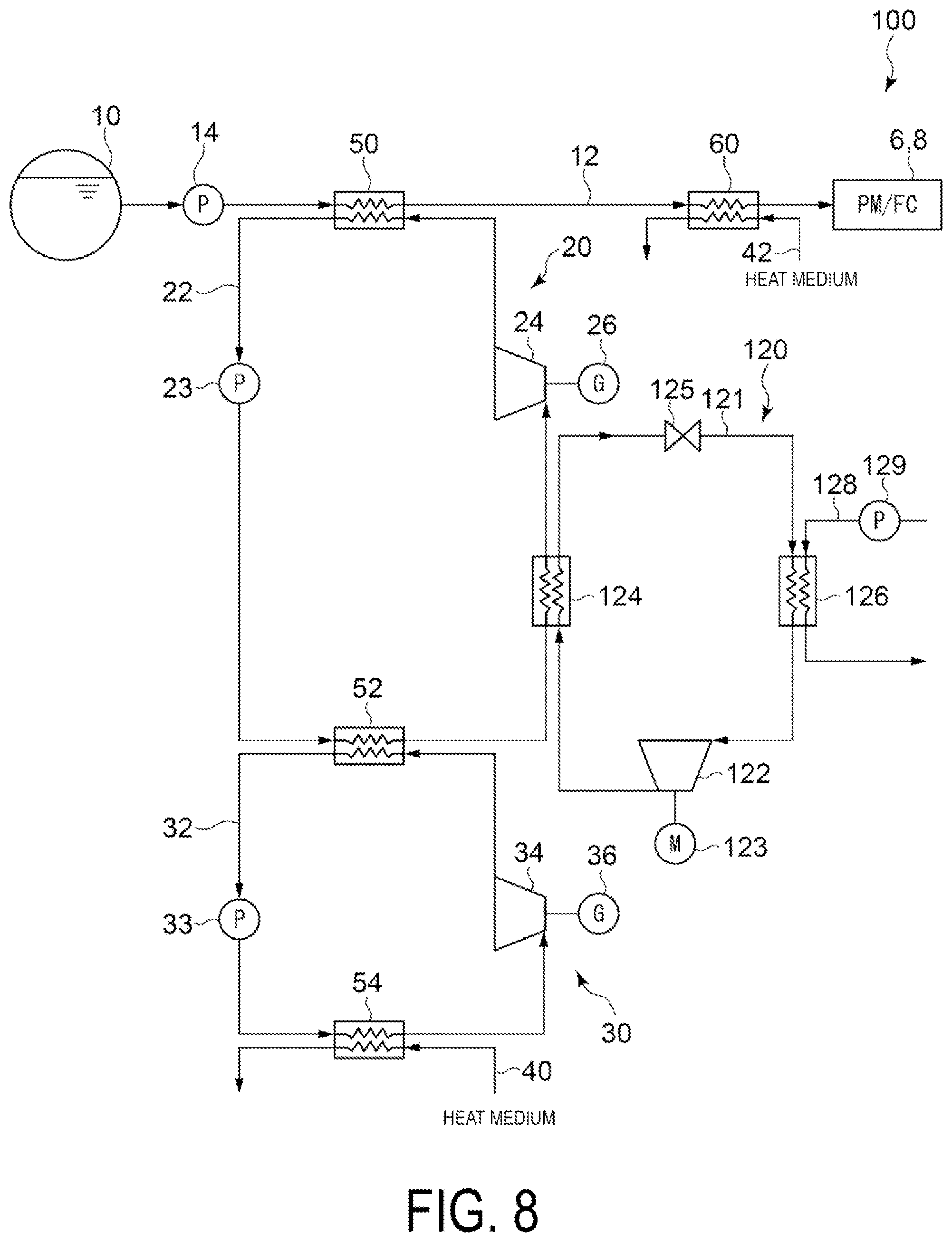 Patent US12460860 Figure 8 – Cold energy recovery facility and marine vessel