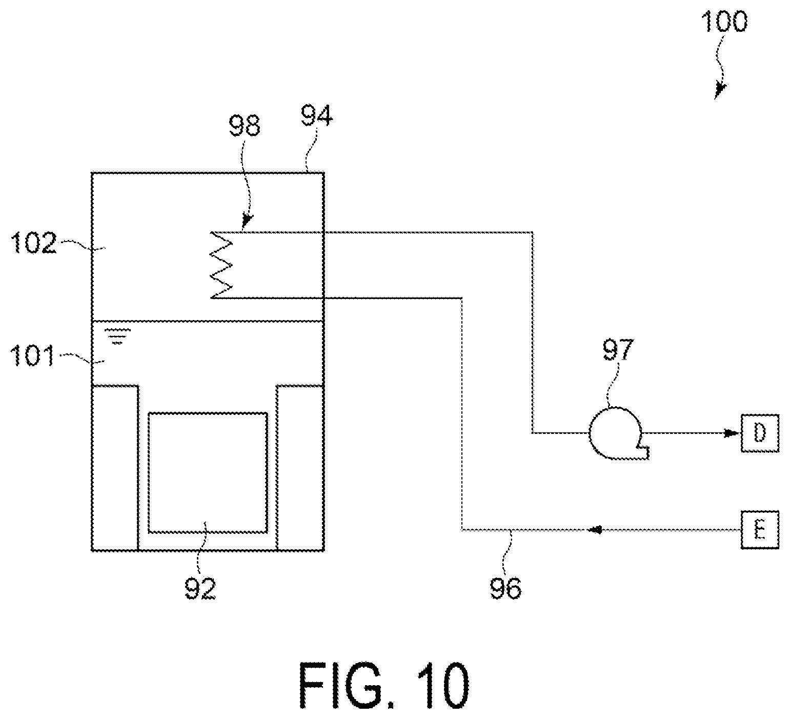 Patent US12460860 Figure 10 – Cold energy recovery facility and marine vessel