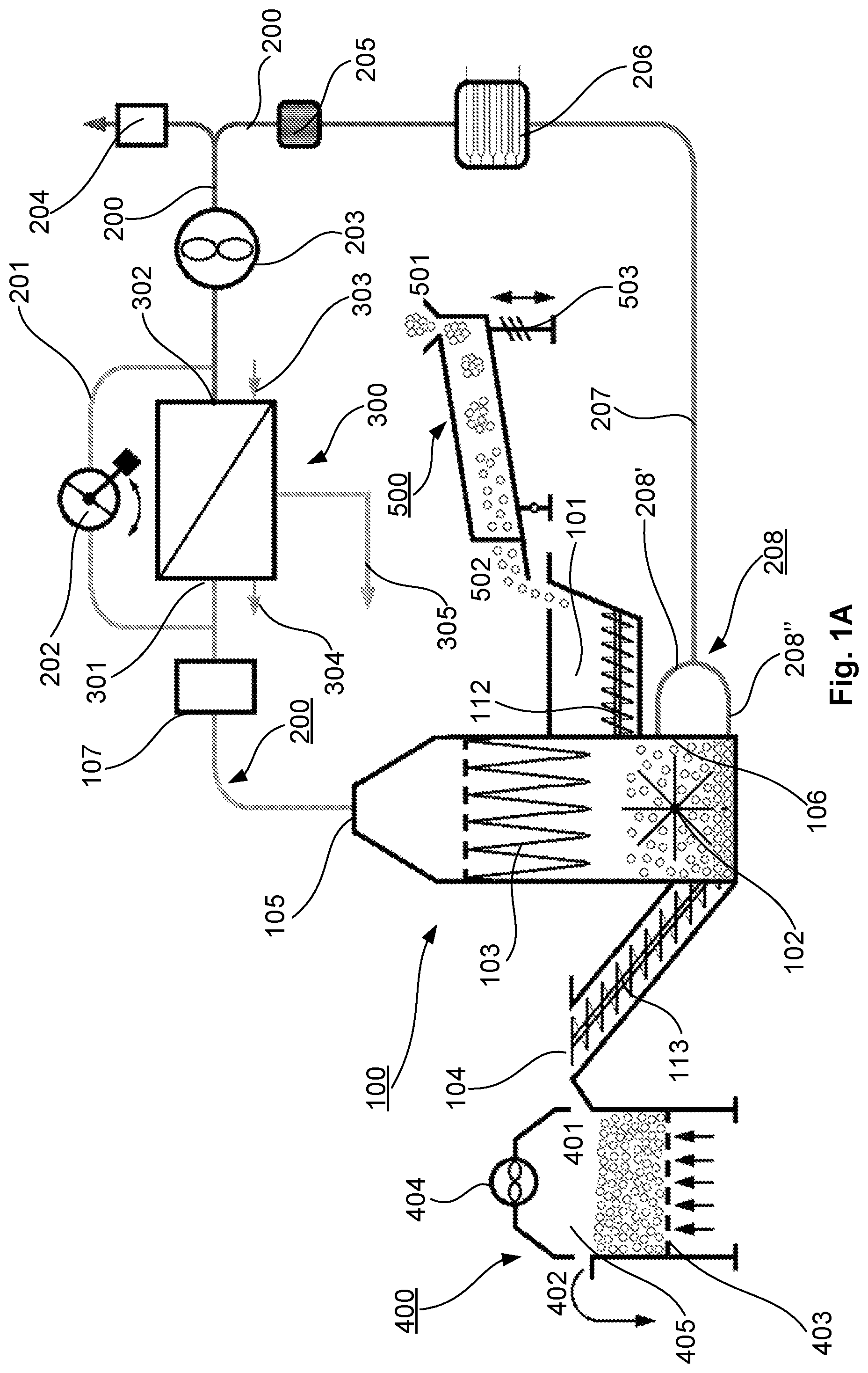 Patent US12460864 Figure 1 – Modular system and process of drying solids and liquid-solid mixtures