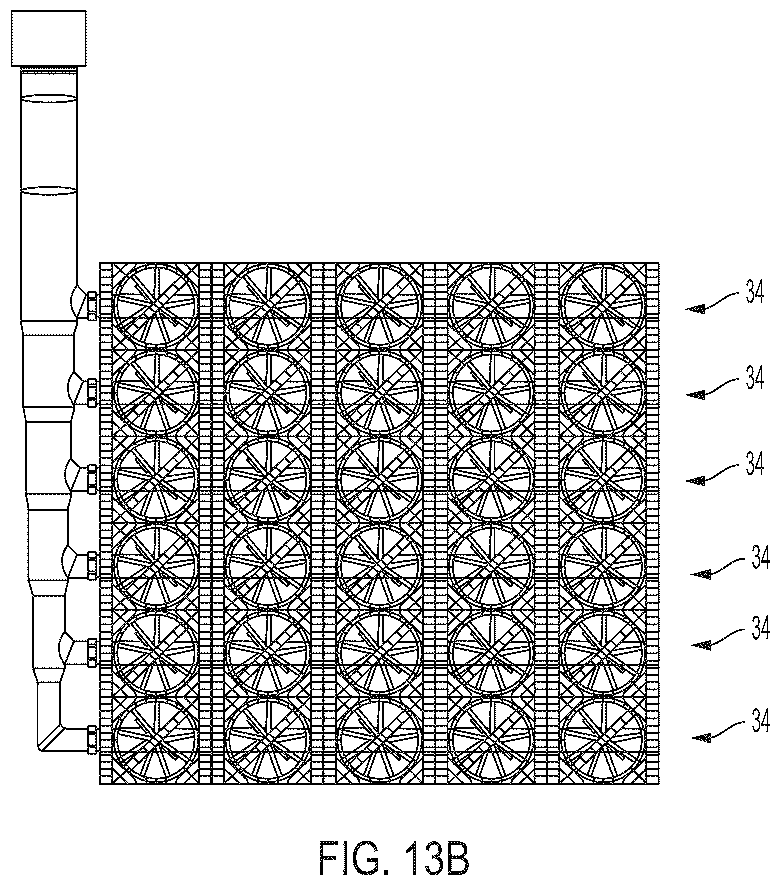 Patent US12460866 Figure 8 – Advanced large scale field-erected air cooled industrial steam condenser