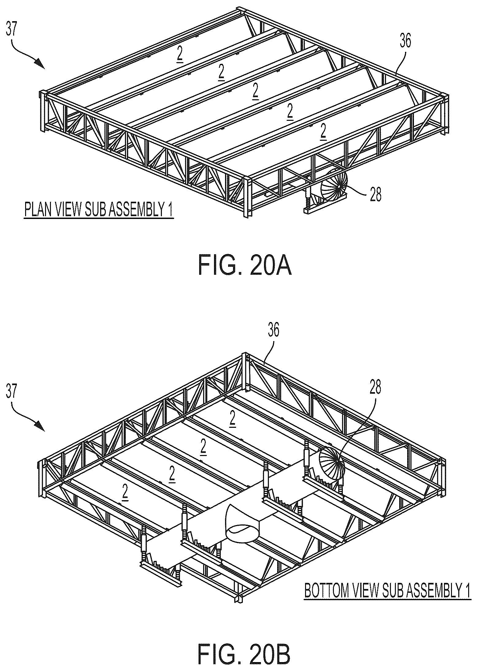 Patent US12460866 Figure 14 – Advanced large scale field-erected air cooled industrial steam condenser
