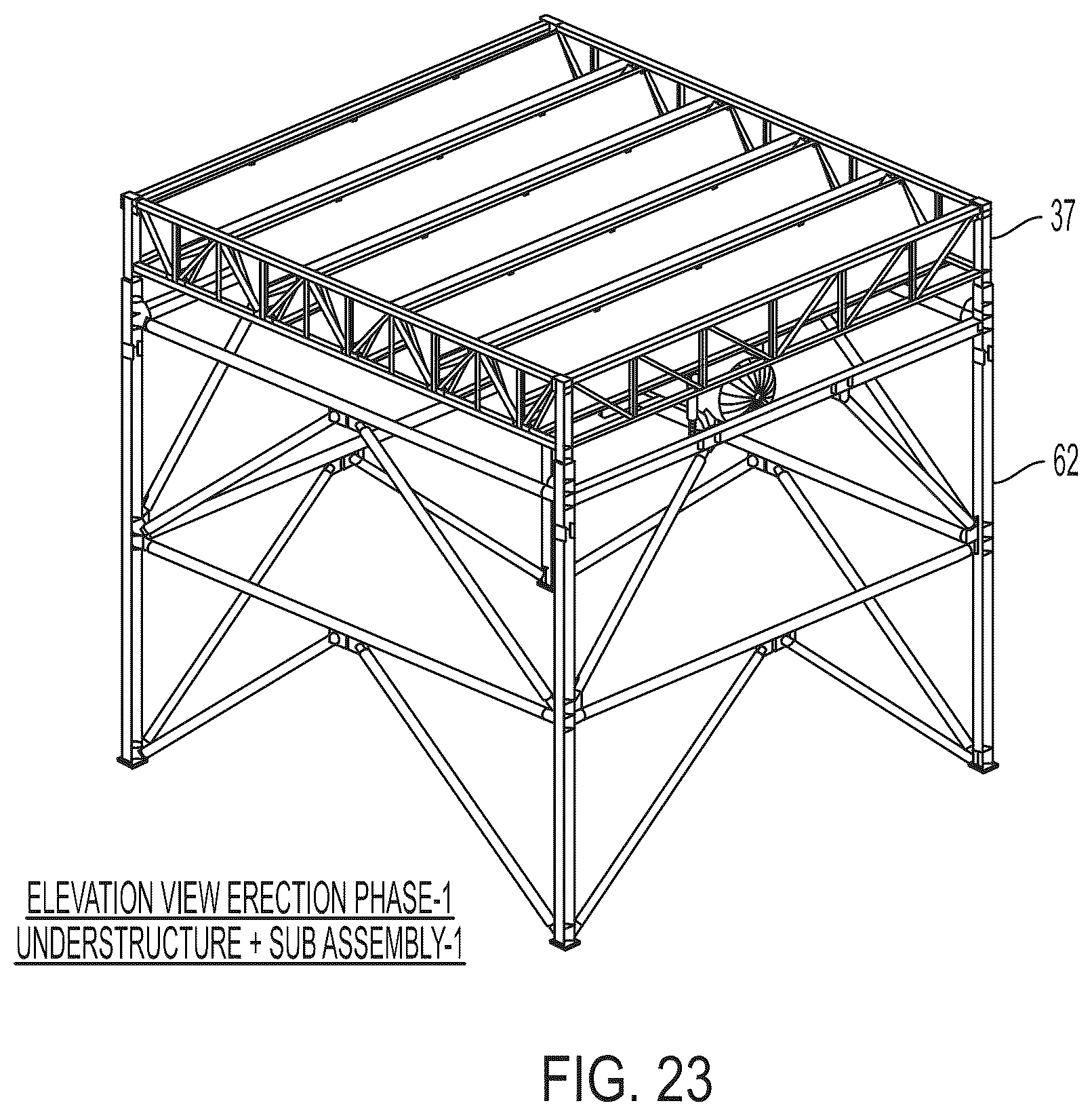 Patent US12460866 Figure 17 – Advanced large scale field-erected air cooled industrial steam condenser