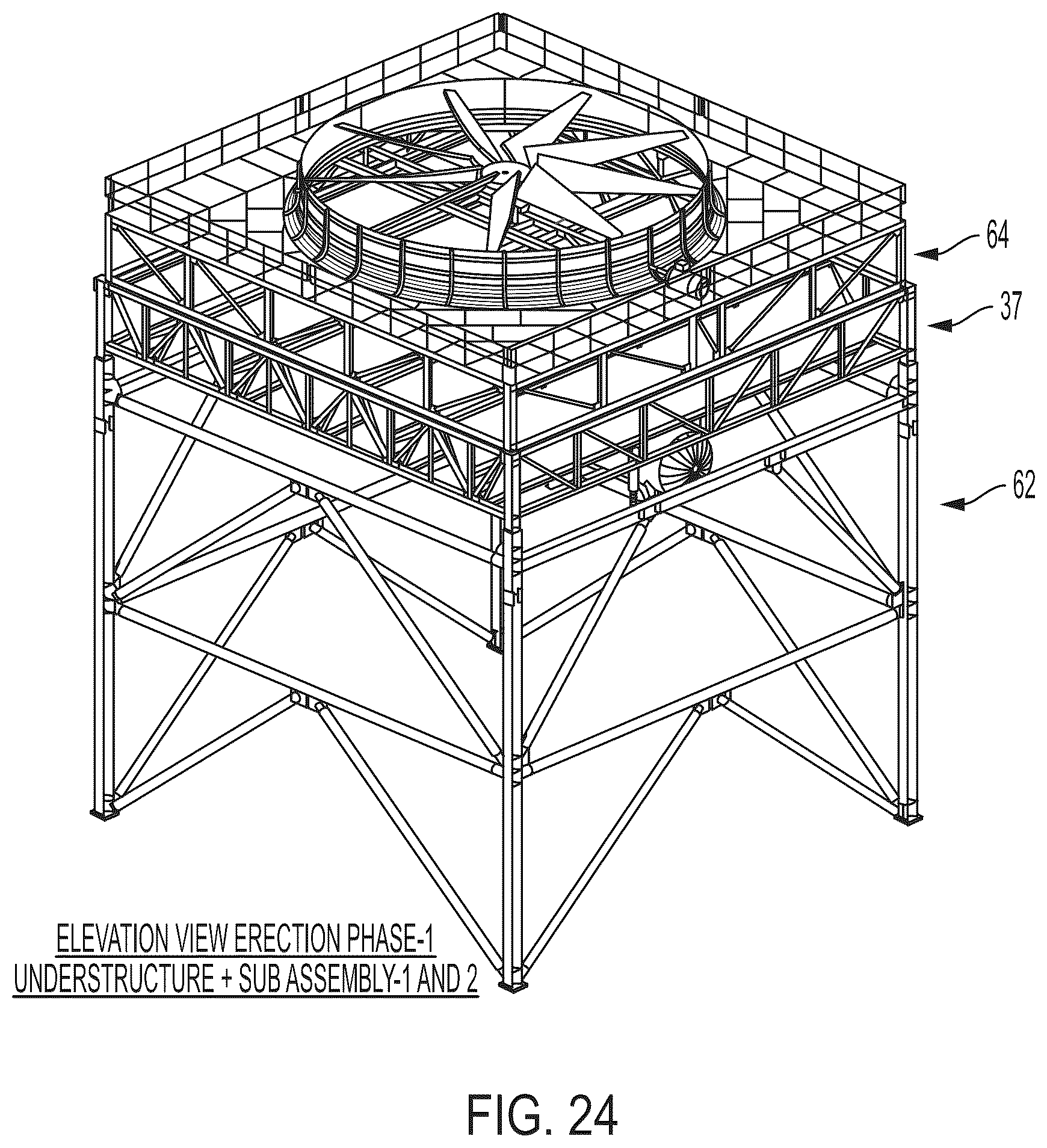 Patent US12460866 Figure 18 – Advanced large scale field-erected air cooled industrial steam condenser