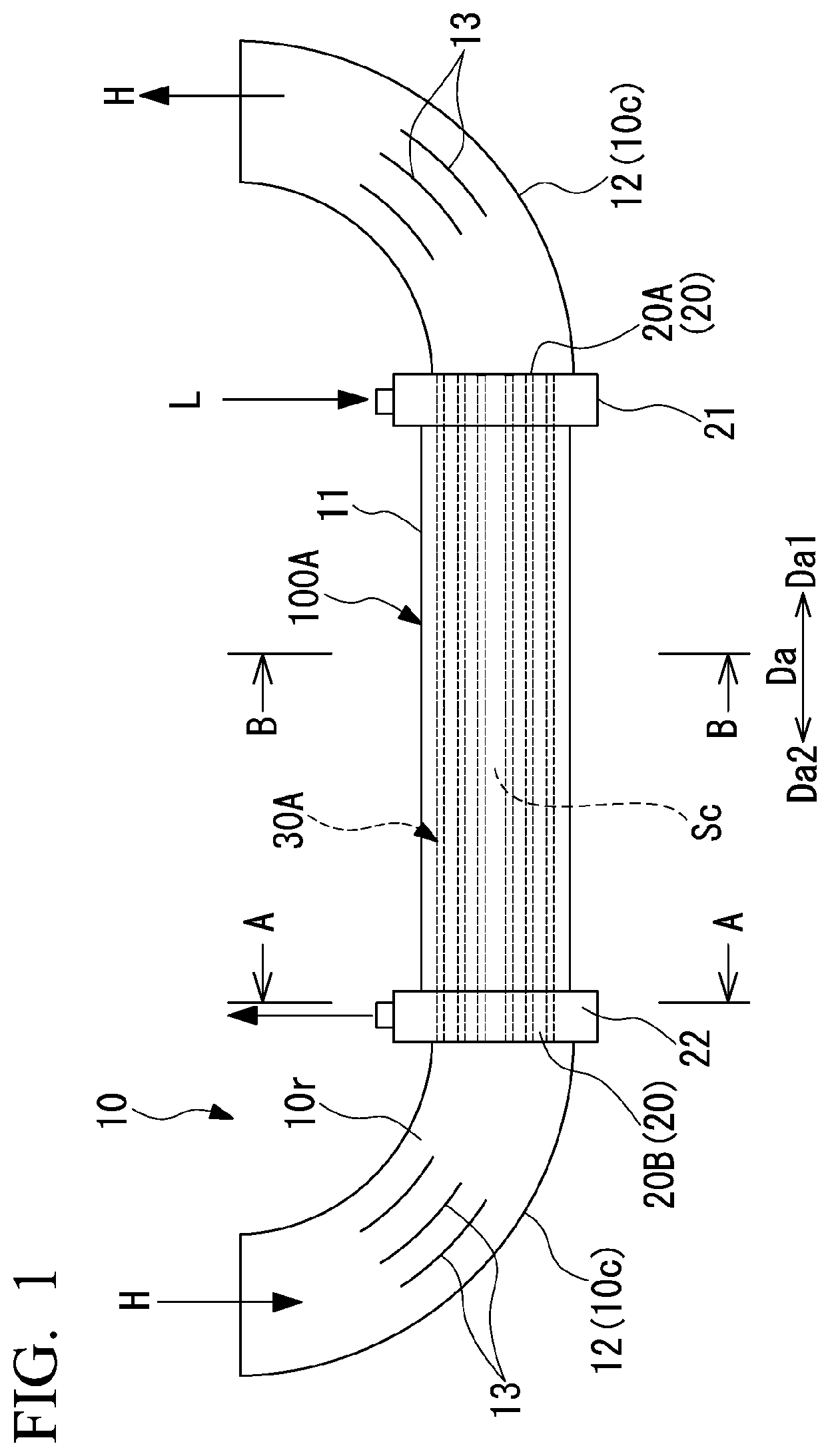 Patent US12460871 Figure 1 – Heat exchanger