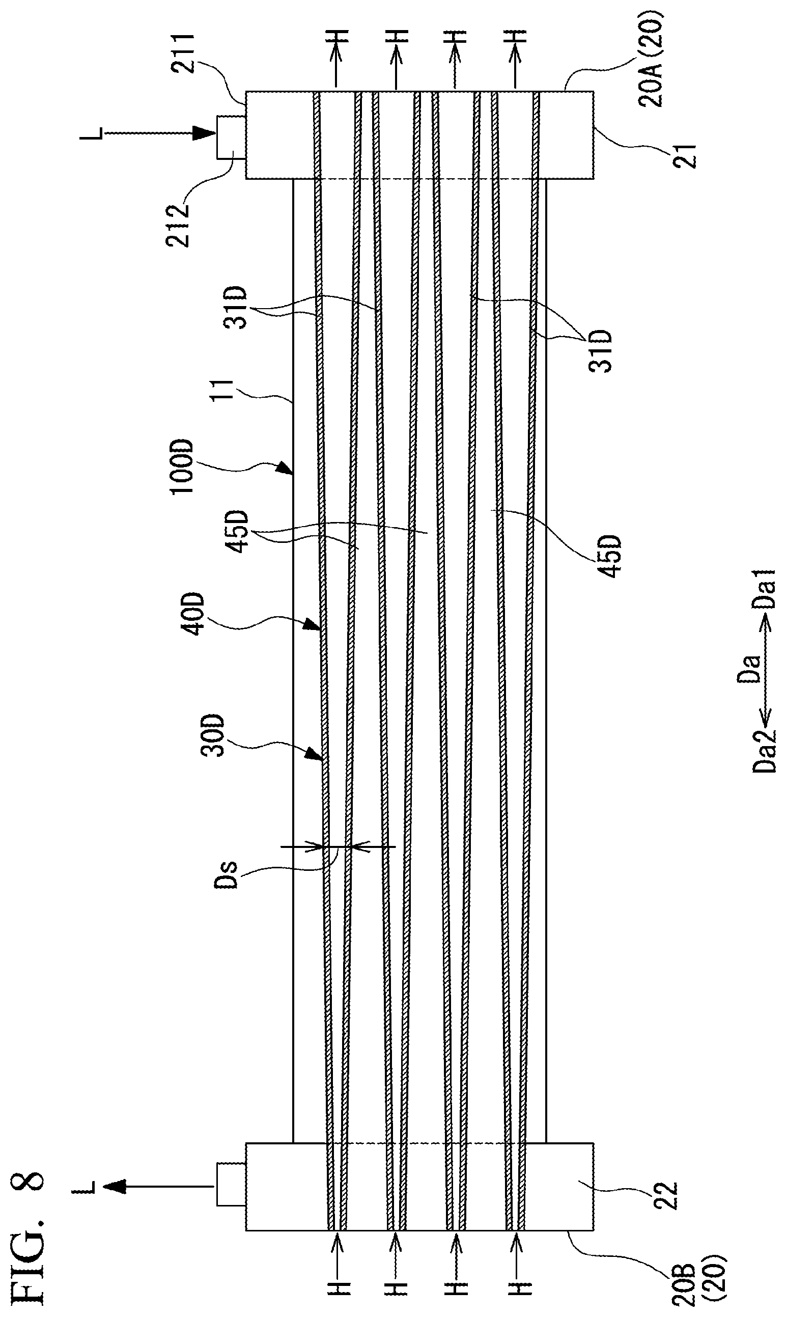 Patent US12460871 Figure 8 – Heat exchanger