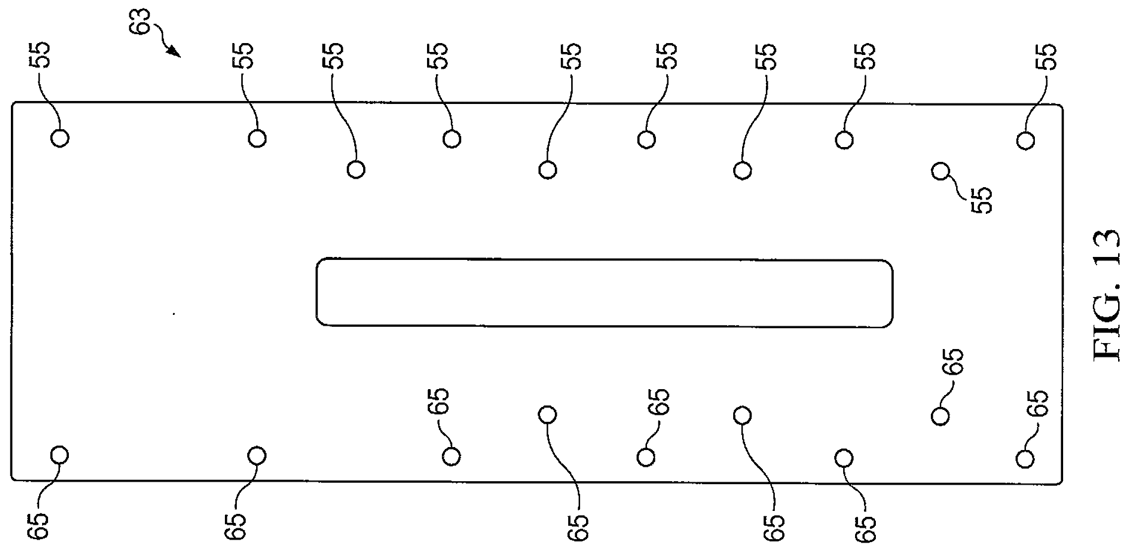 Patent US12460873 Figure 13 – Heat exchanger, plate element therefor, and method of construction