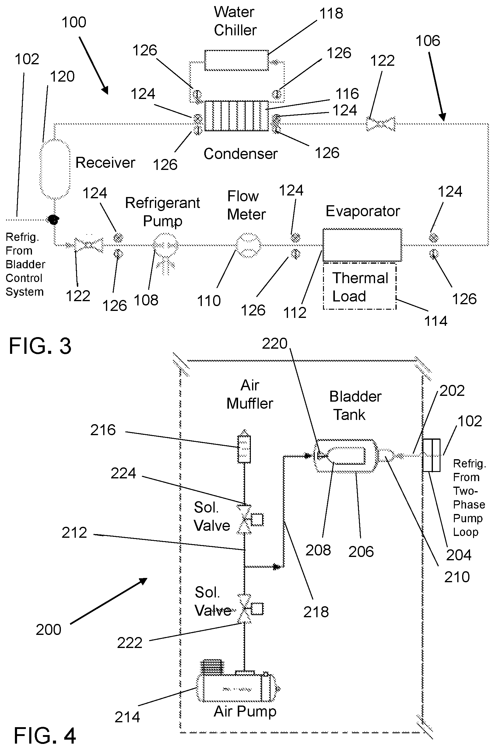 Patent US12460874 Figure 3 – Two-phase refrigerant pump bladder control system