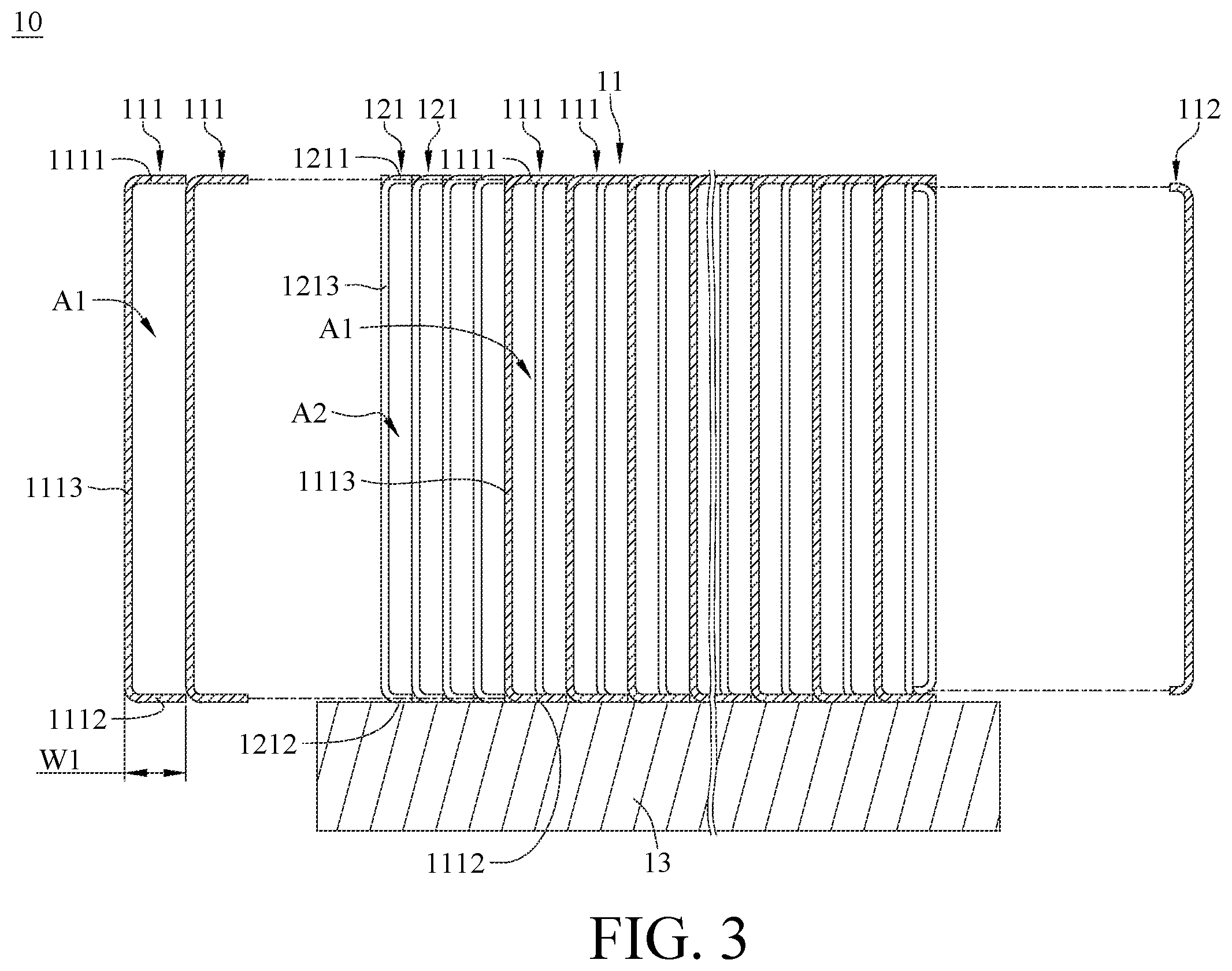 Patent US12460876 Figure 3 – Fin structure