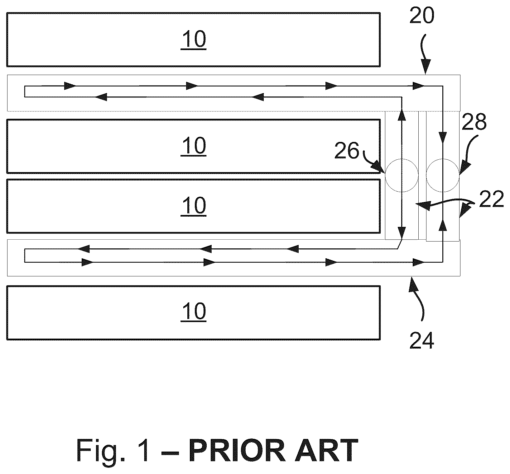 Patent US12460880 Figure 1 – Manifold for a coldplate cooling system