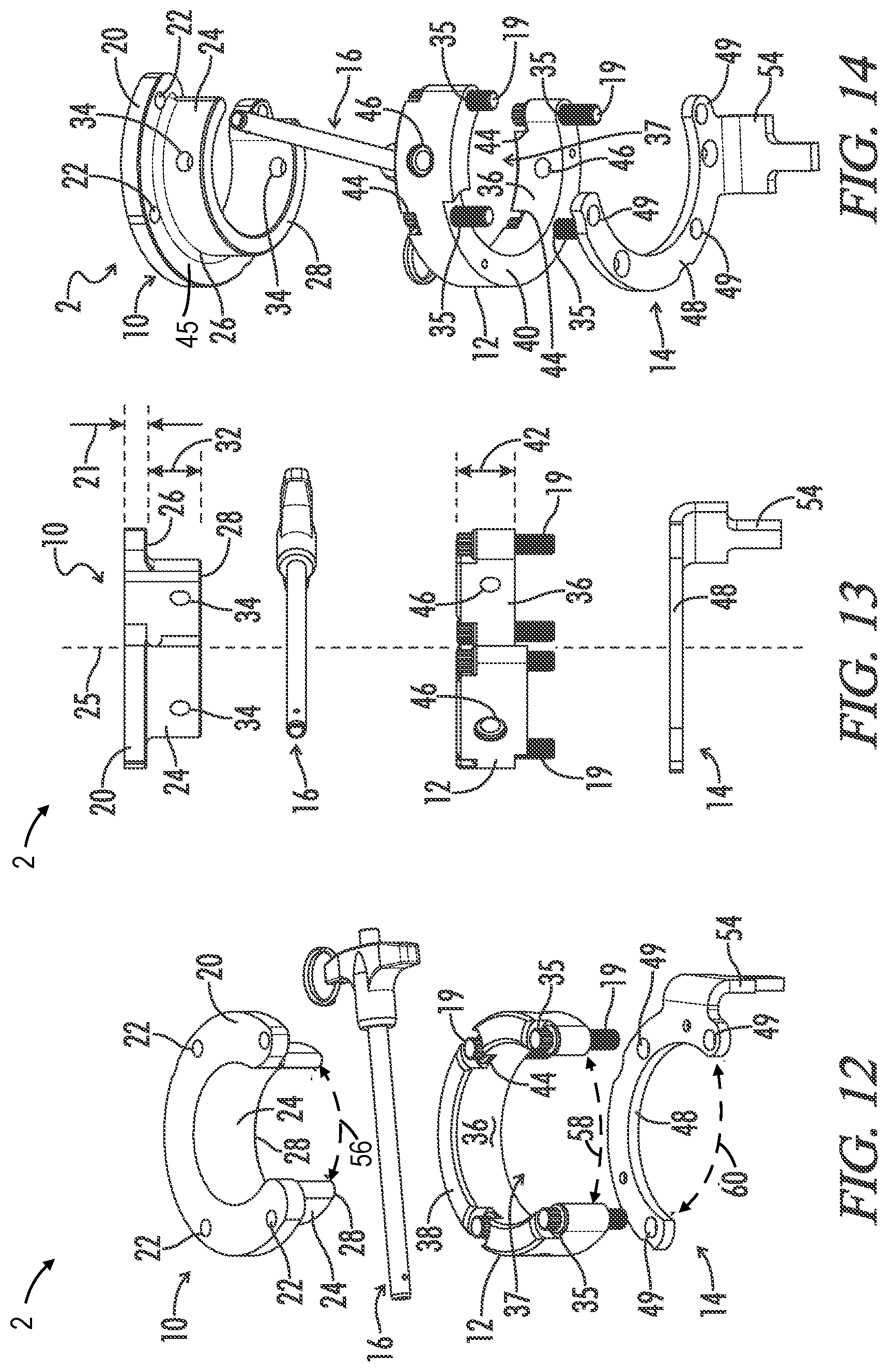 Patent US12460884 Figure 5 – Spade grip attachment assembly for a minigun