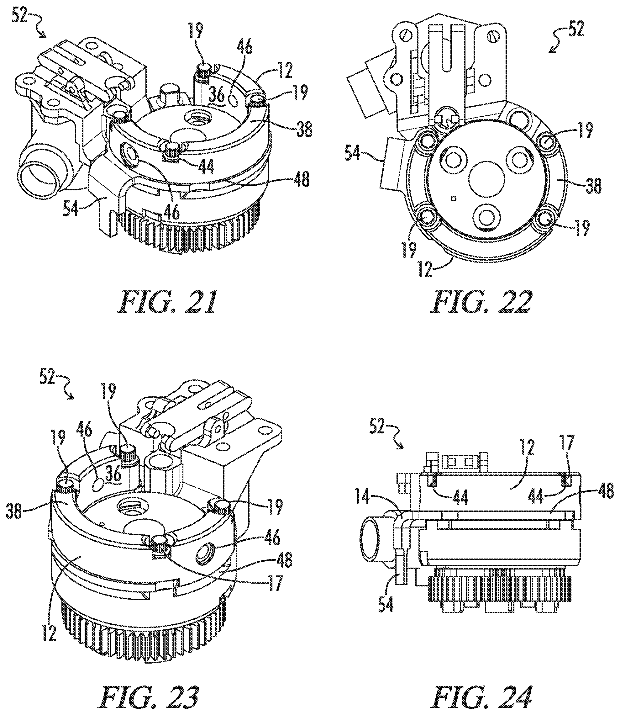 Patent US12460884 Figure 8 – Spade grip attachment assembly for a minigun