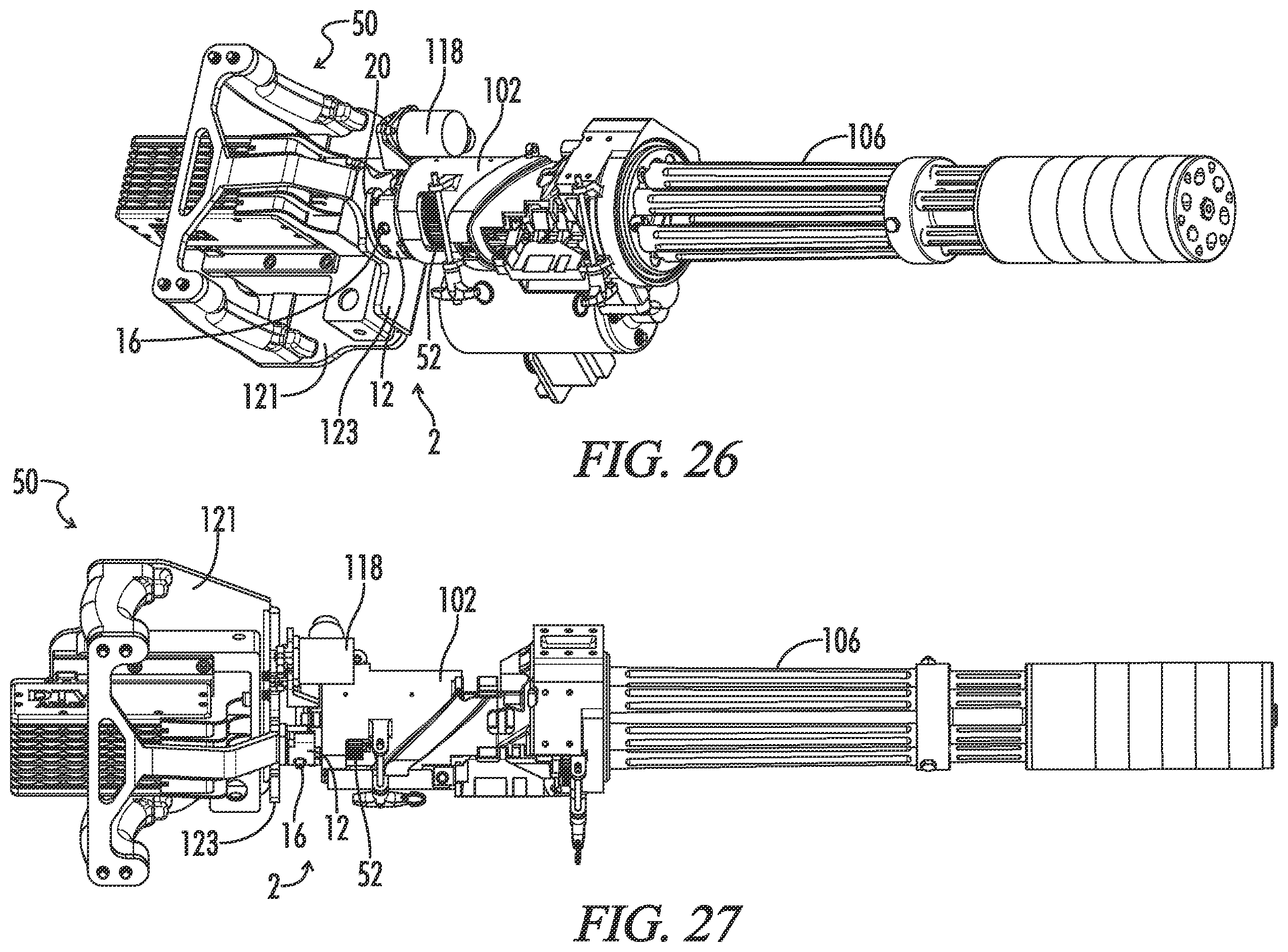 Patent US12460884 Figure 10 – Spade grip attachment assembly for a minigun
