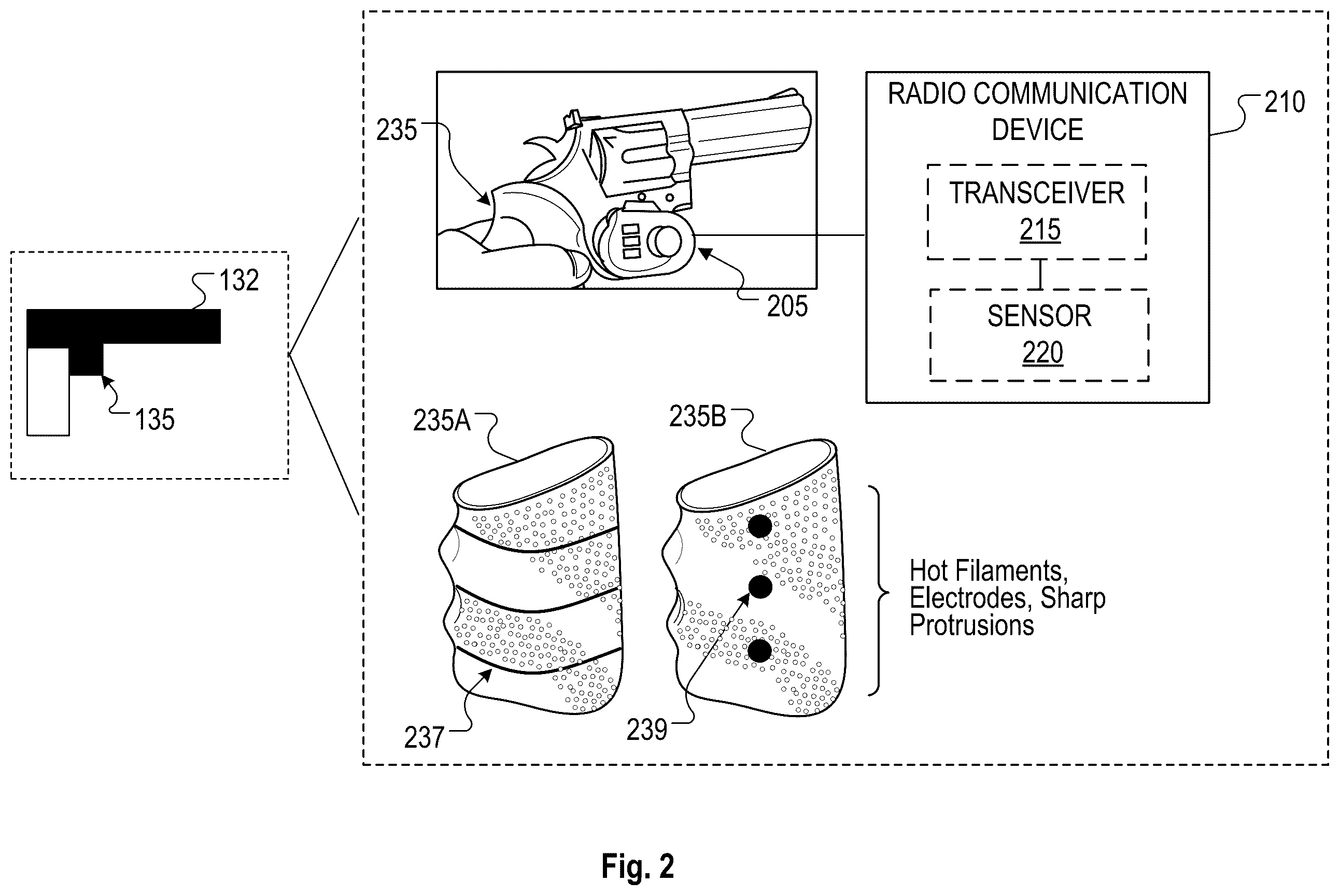 Patent US12460885 Figure 2 – Smart firearm safety device