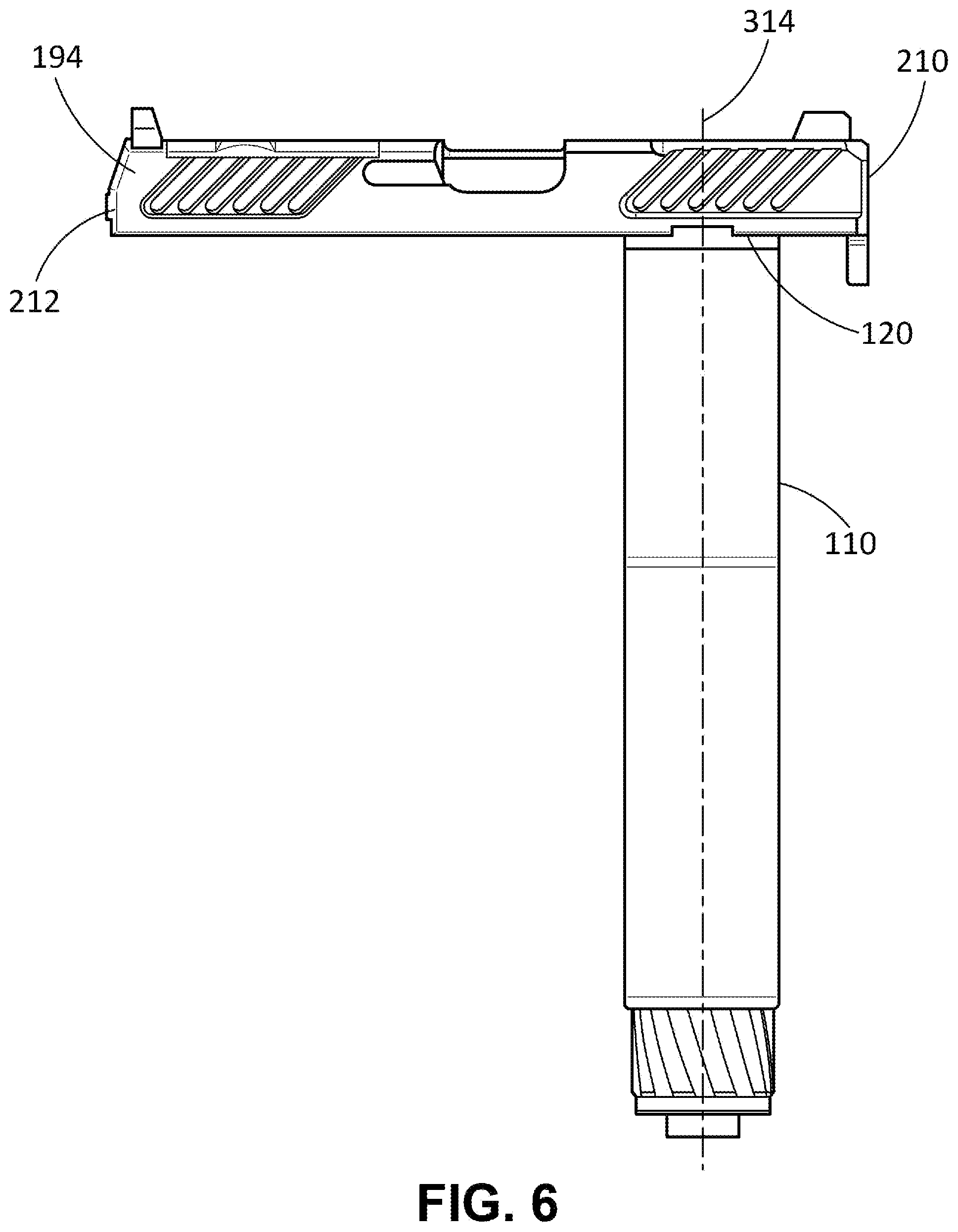 Patent US12460887 Figure 6 – Suppressor