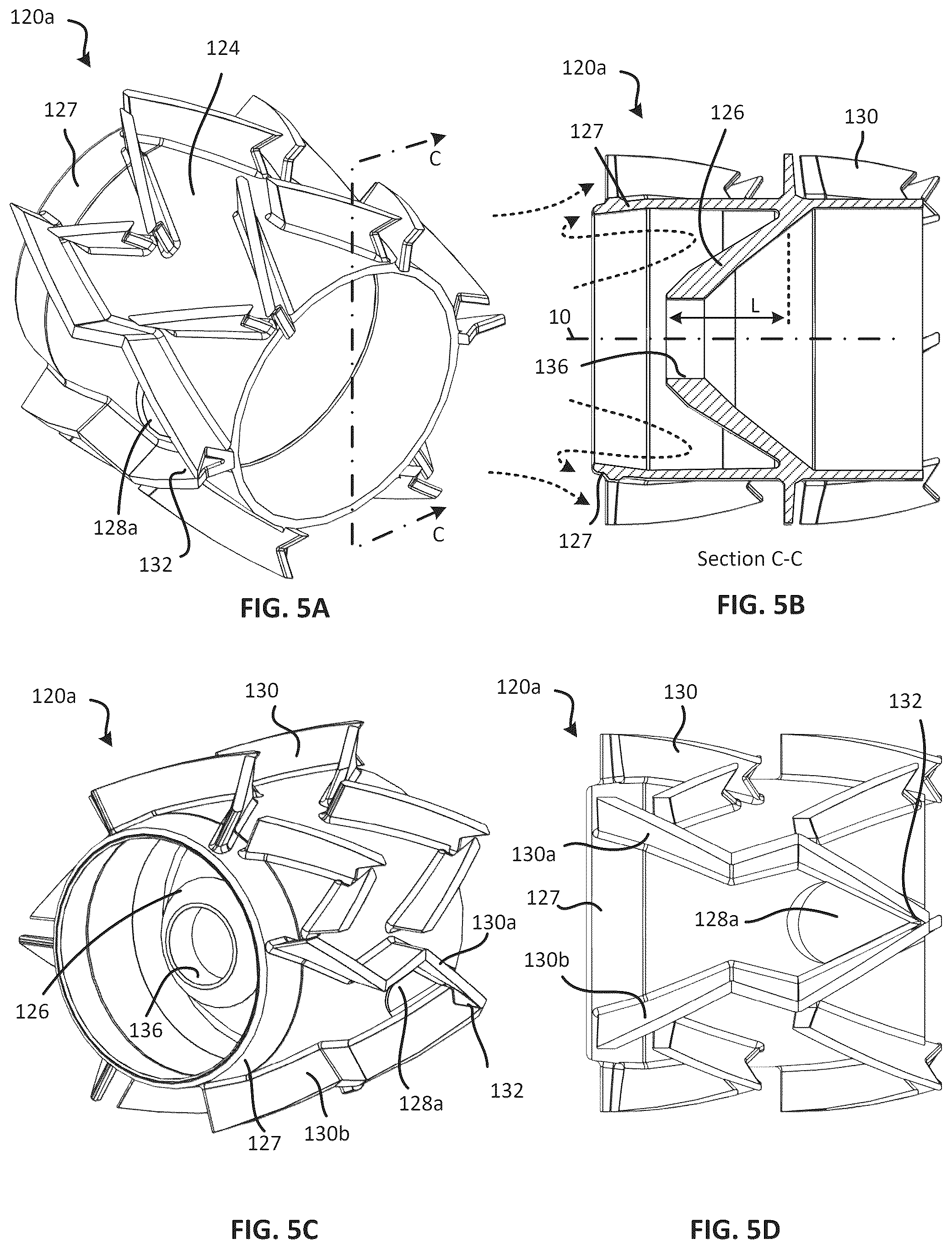 Patent US12460888 Figure 4 – Suppressor with gas cross flow and reduced back pressure