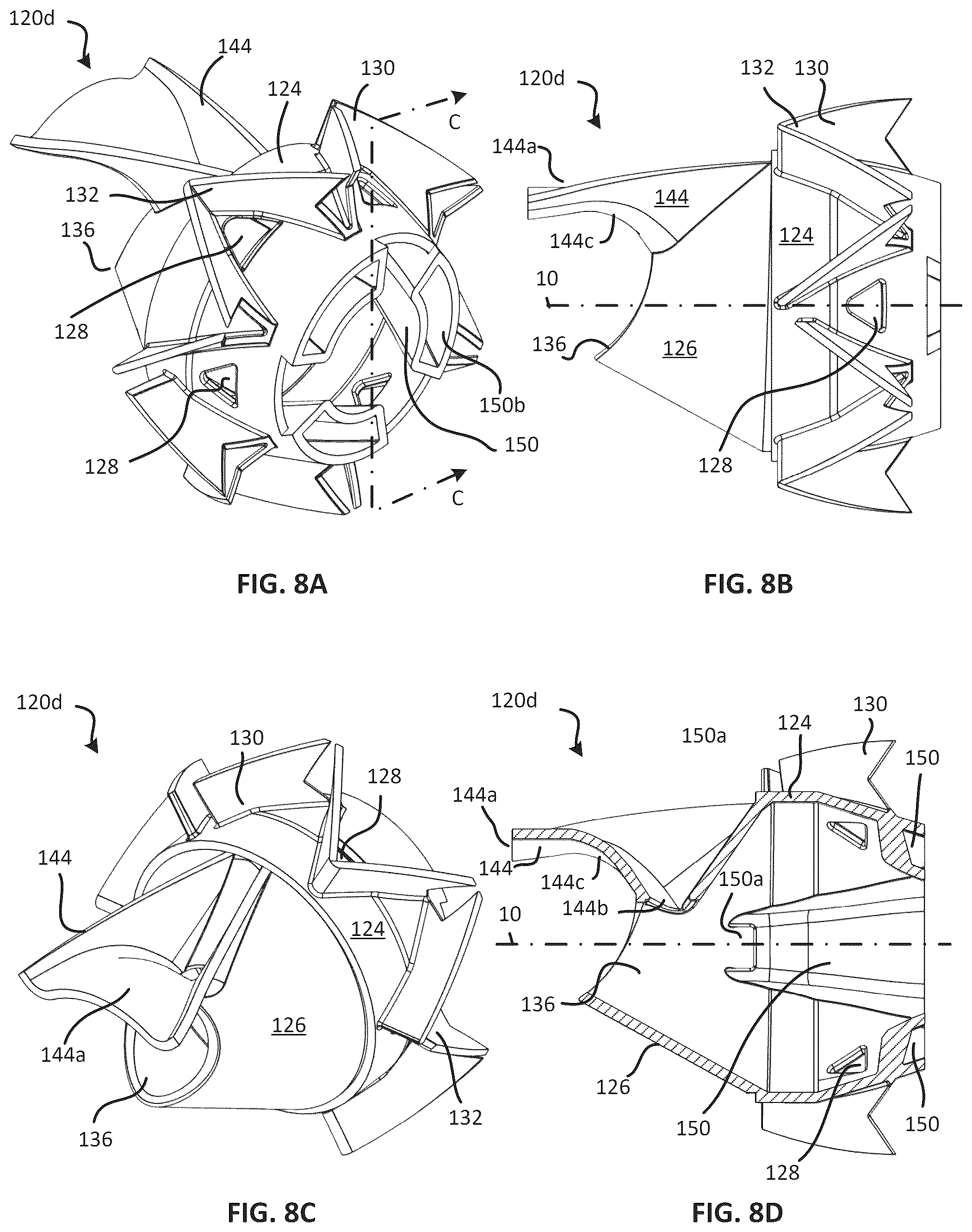 Patent US12460888 Figure 7 – Suppressor with gas cross flow and reduced back pressure