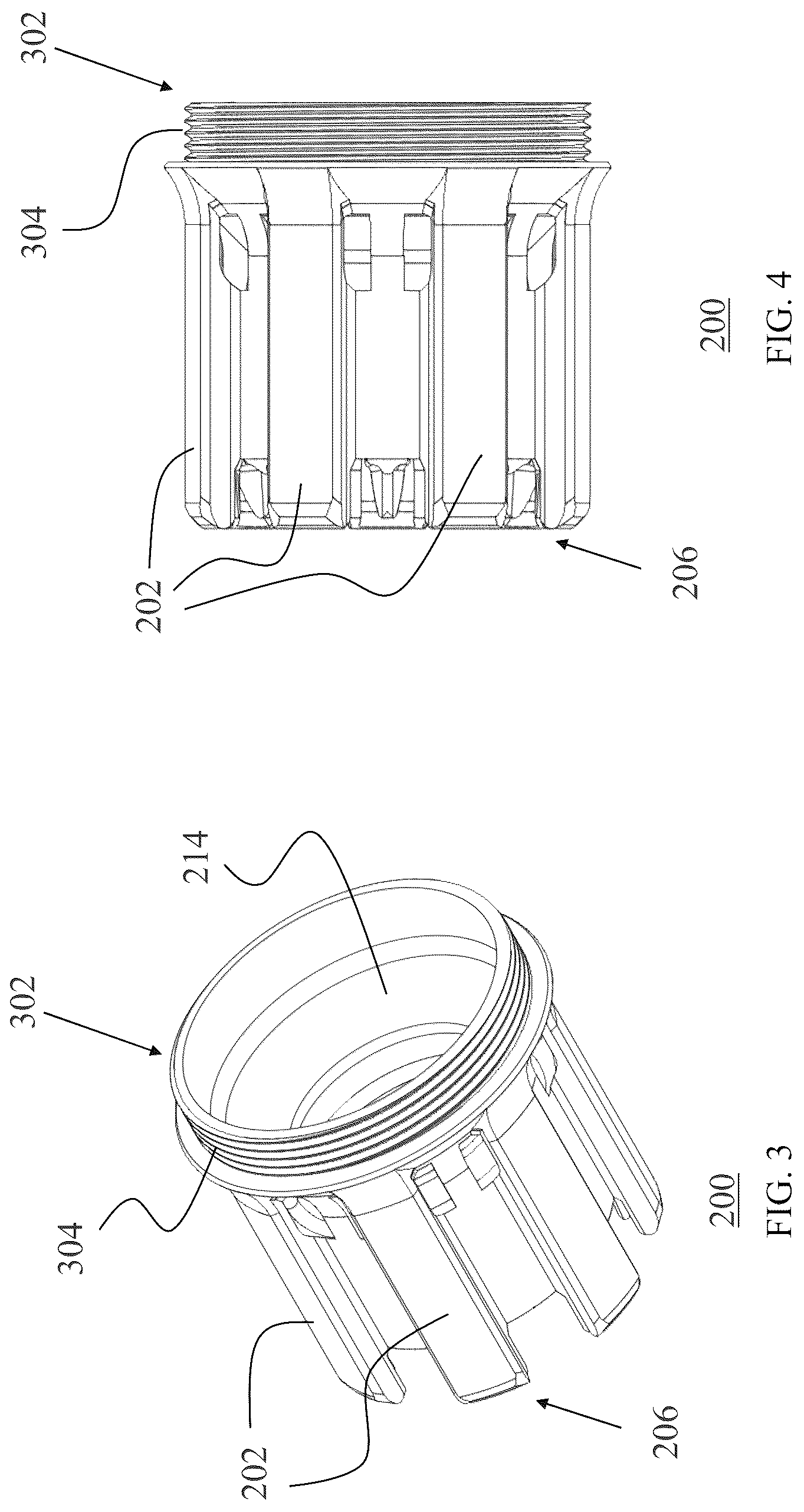 Patent US12460889 Figure 2 – Suppressor connector for firearms