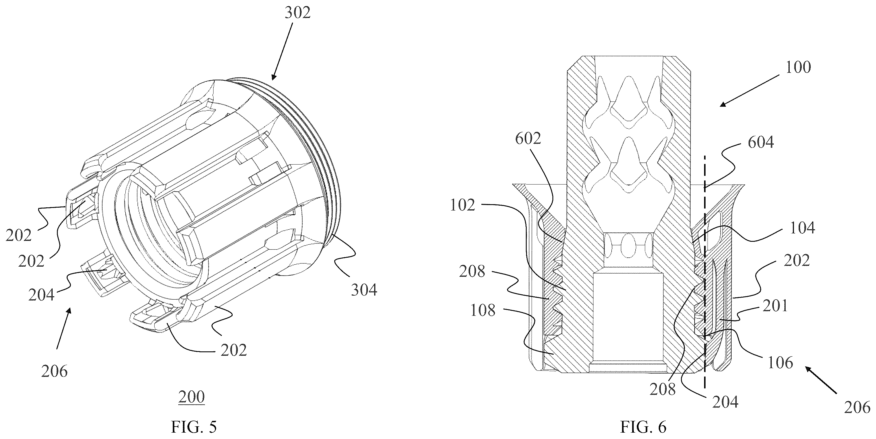Patent US12460889 Figure 3 – Suppressor connector for firearms