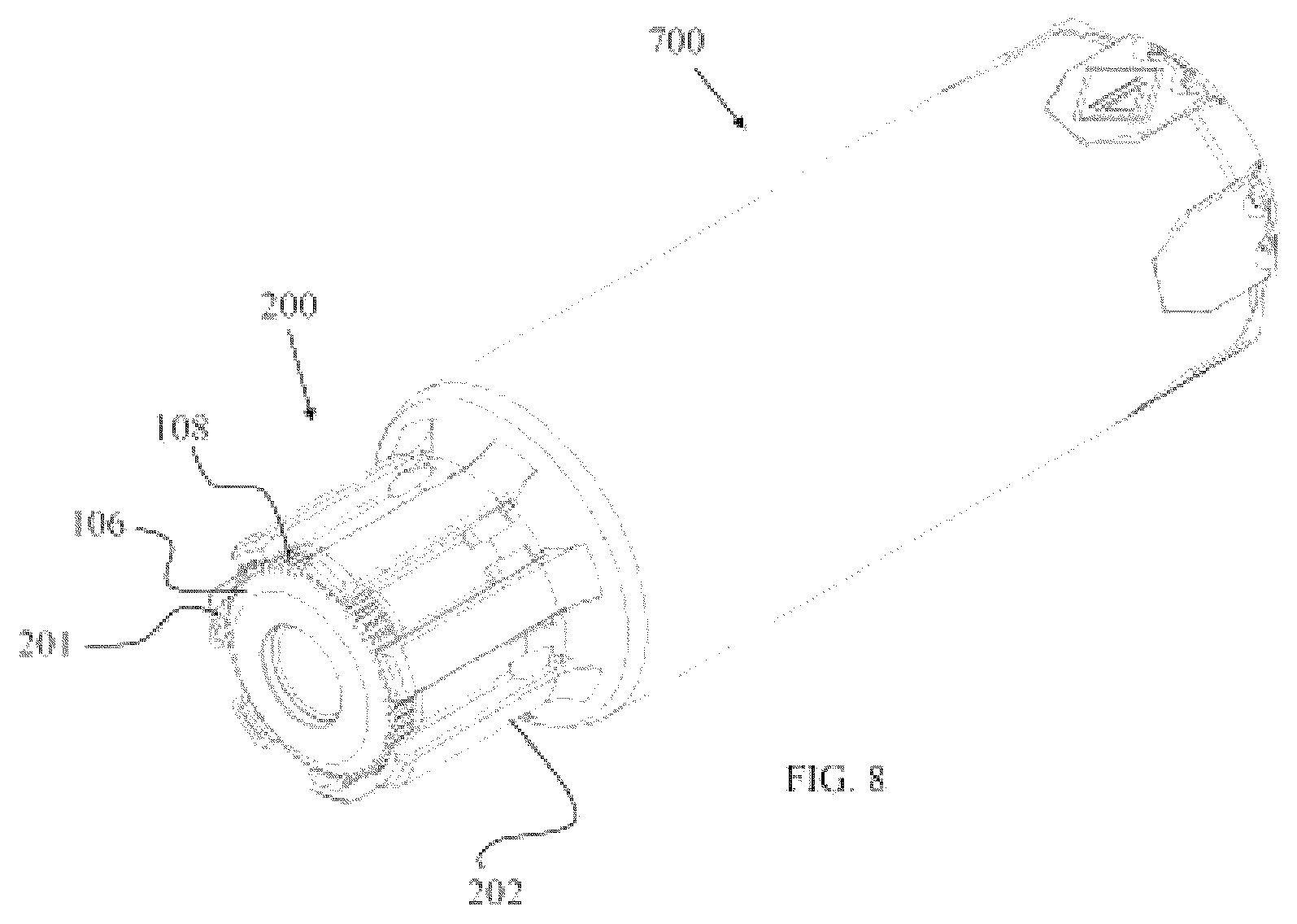 Patent US12460889 Figure 5 – Suppressor connector for firearms