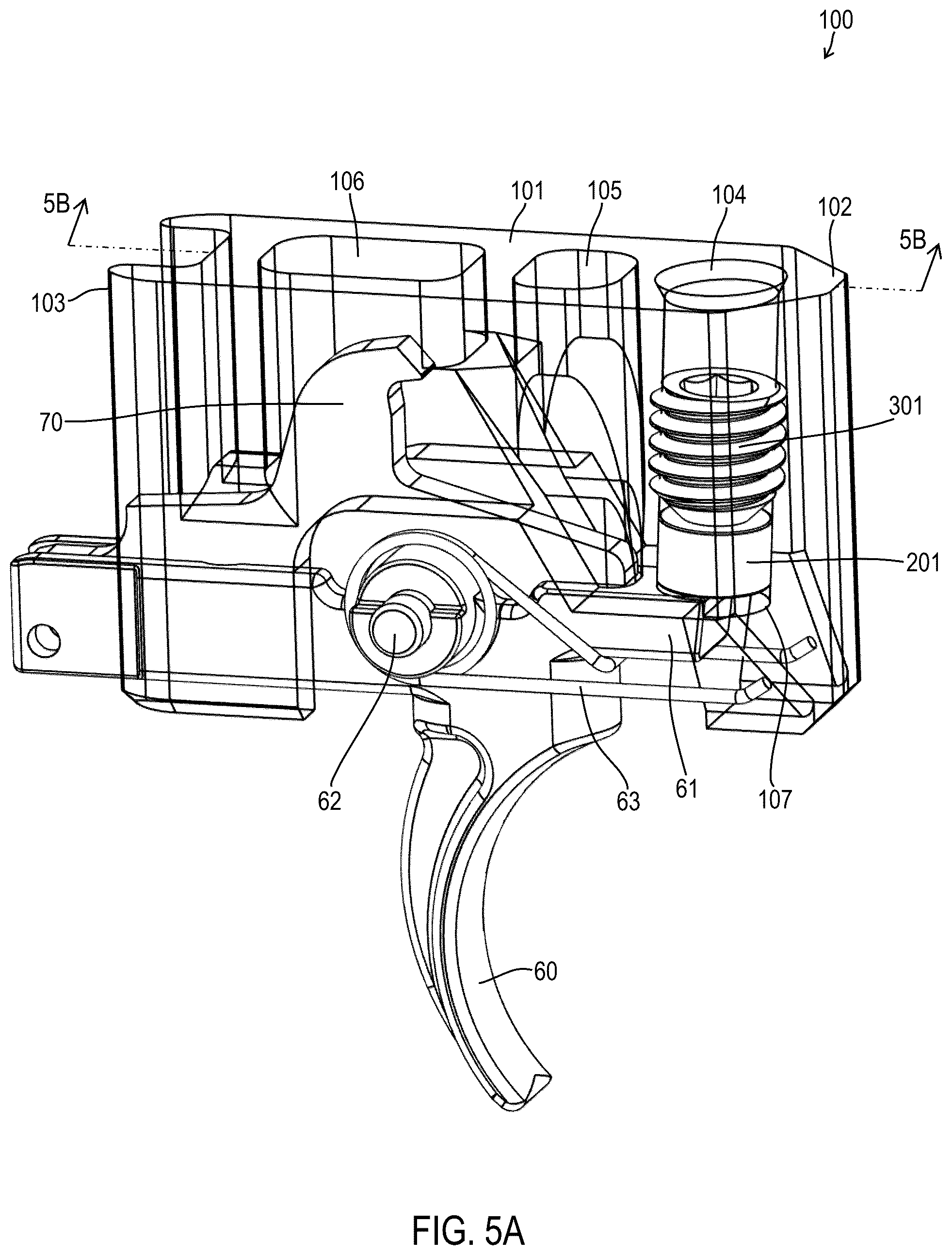 Patent US12460890 Figure 7 – Simulated trigger assemblies