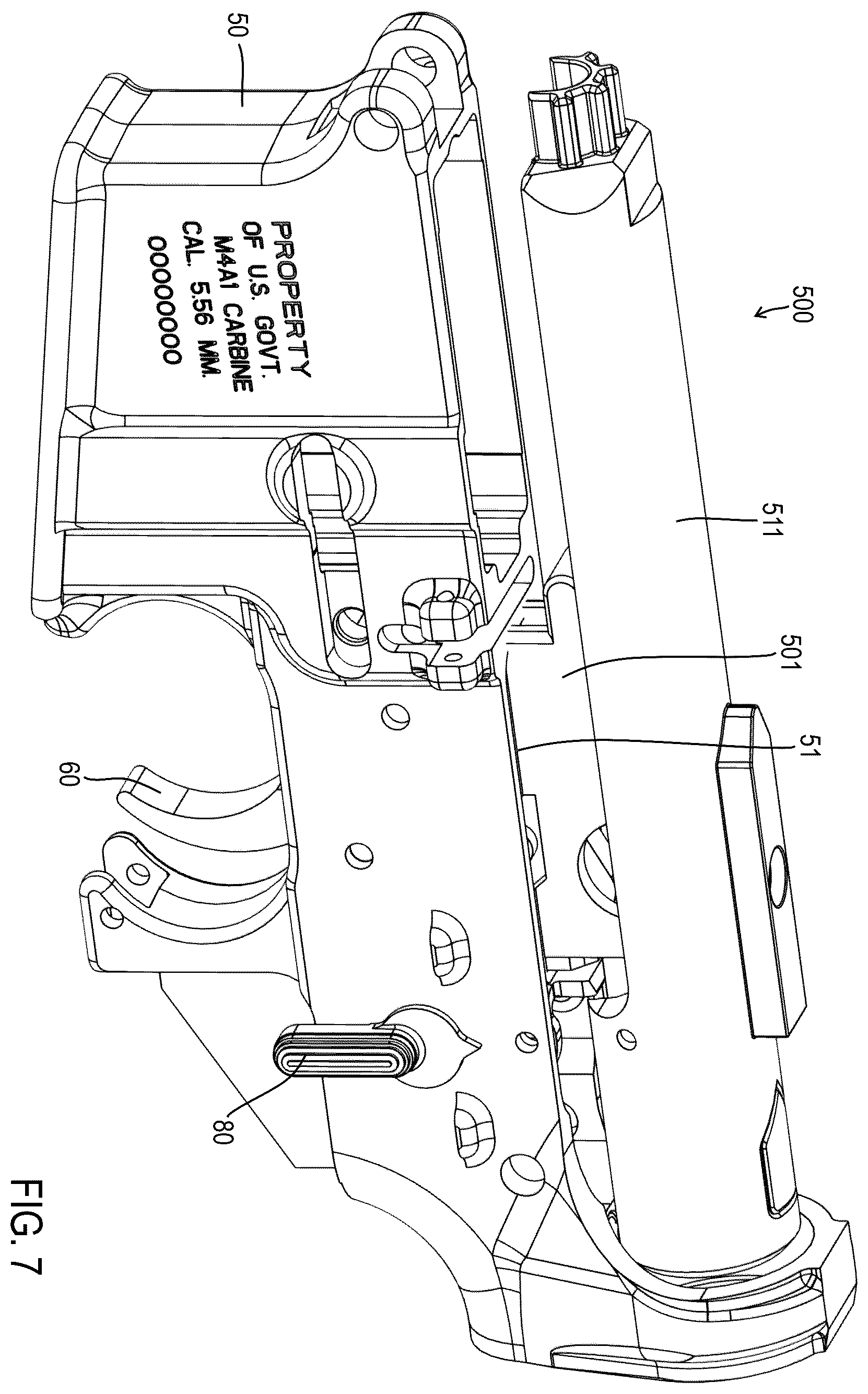 Patent US12460890 Figure 10 – Simulated trigger assemblies