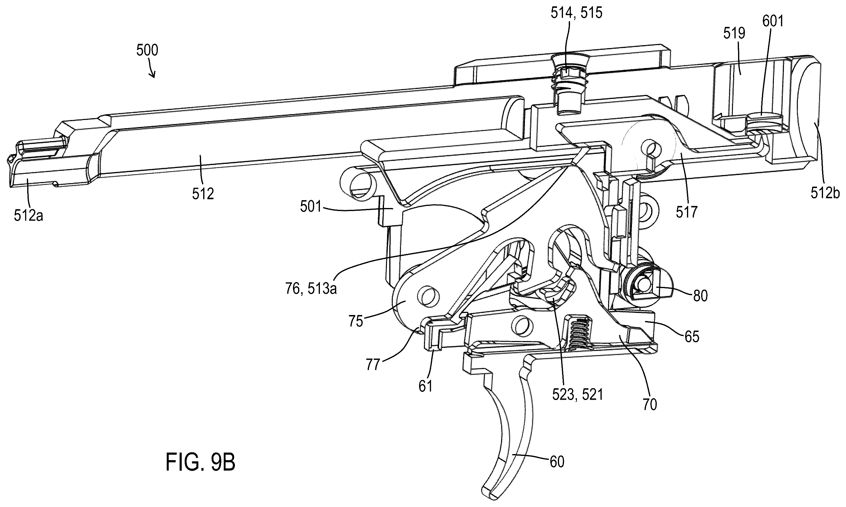 Patent US12460890 Figure 13 – Simulated trigger assemblies