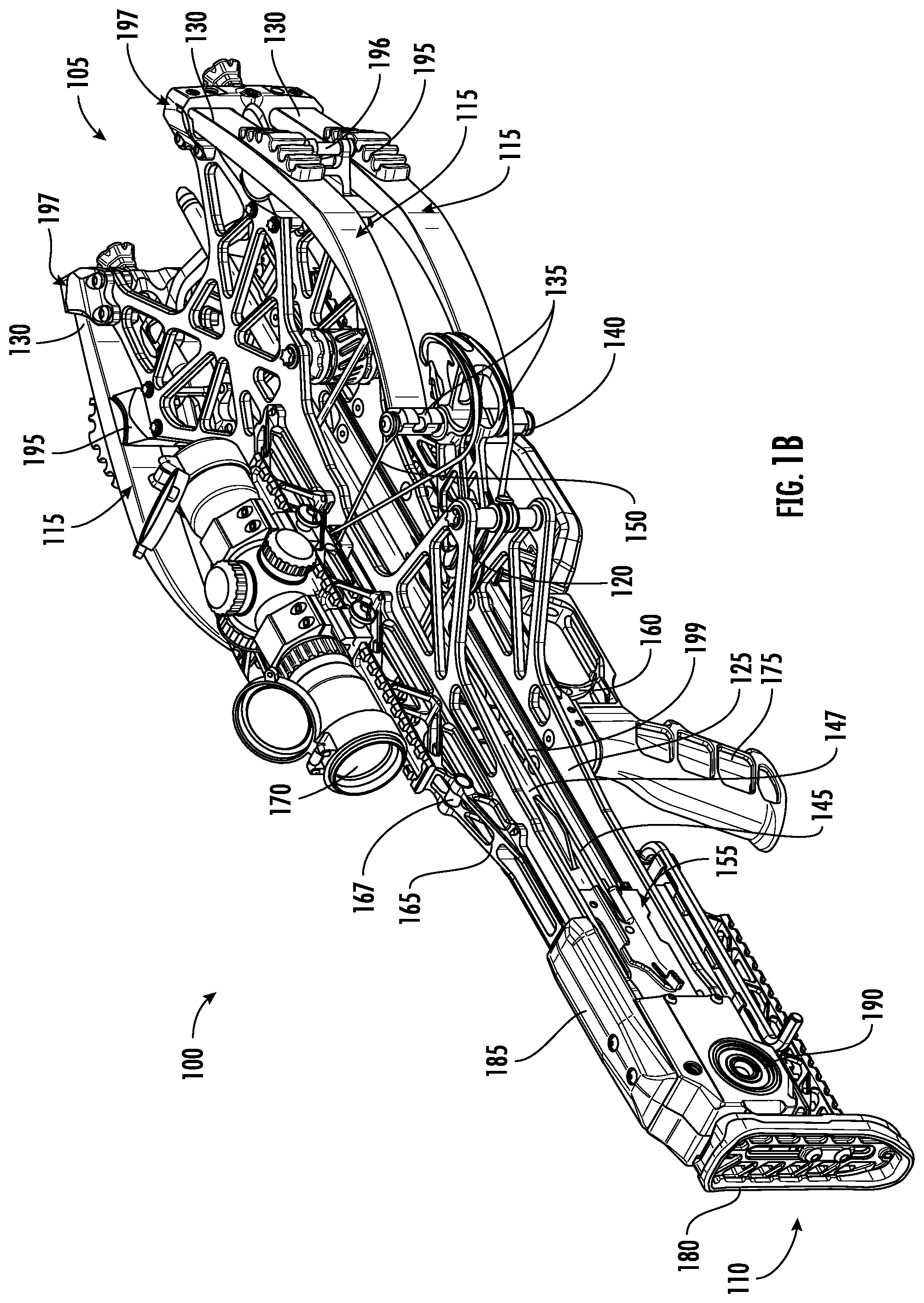 Patent US12460892 Figure 2 – Crossbow with trigger box