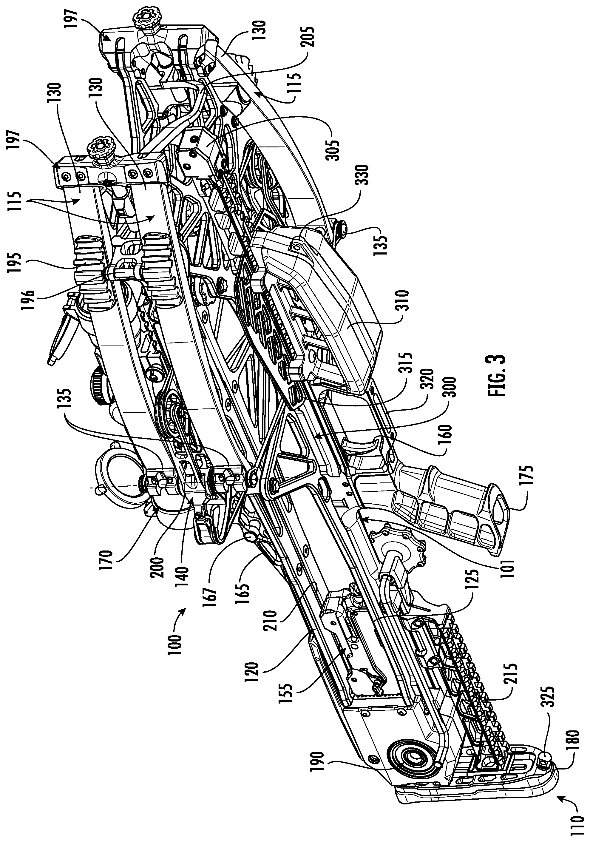 Patent US12460892 Figure 4 – Crossbow with trigger box