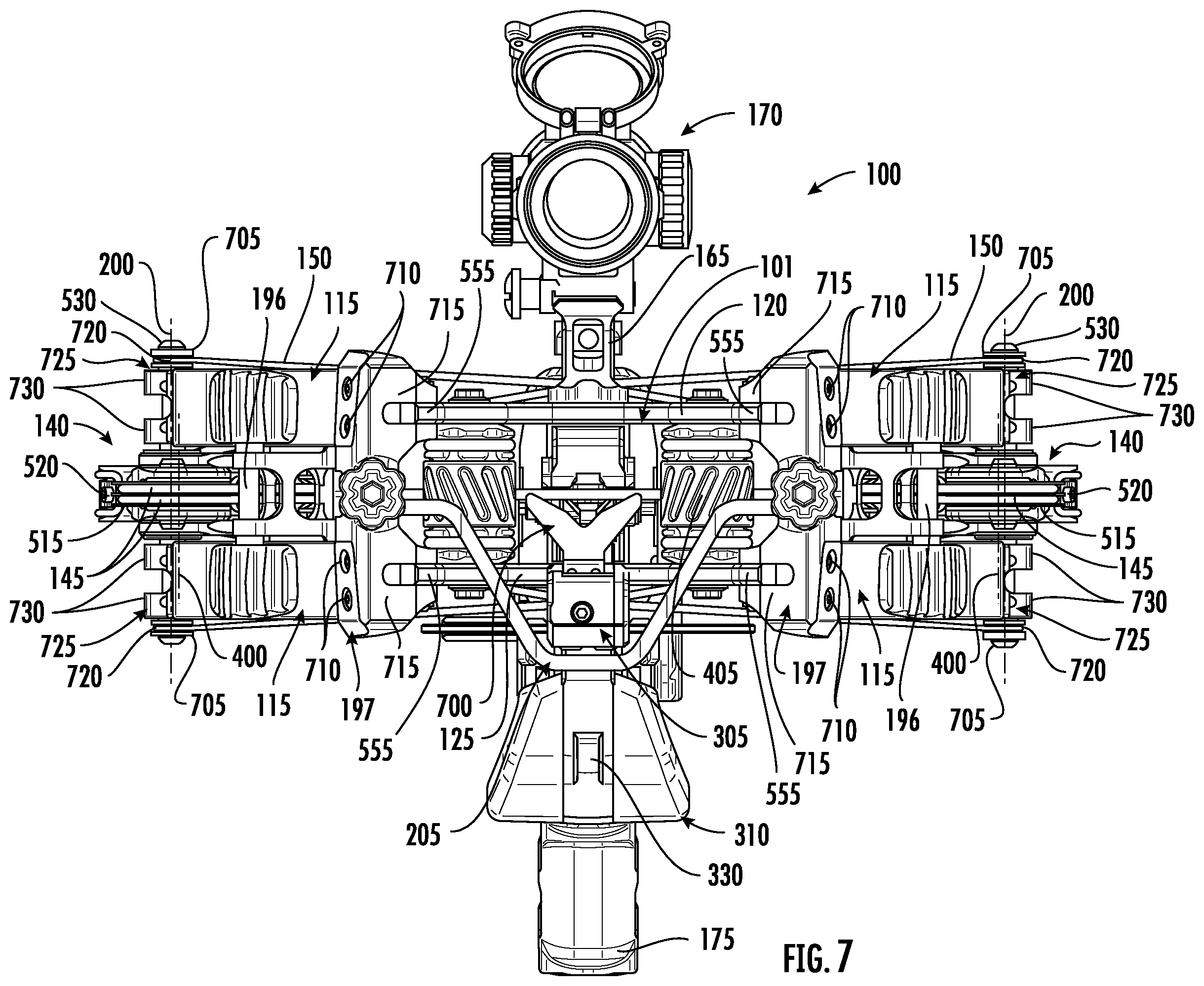 Patent US12460892 Figure 11 – Crossbow with trigger box