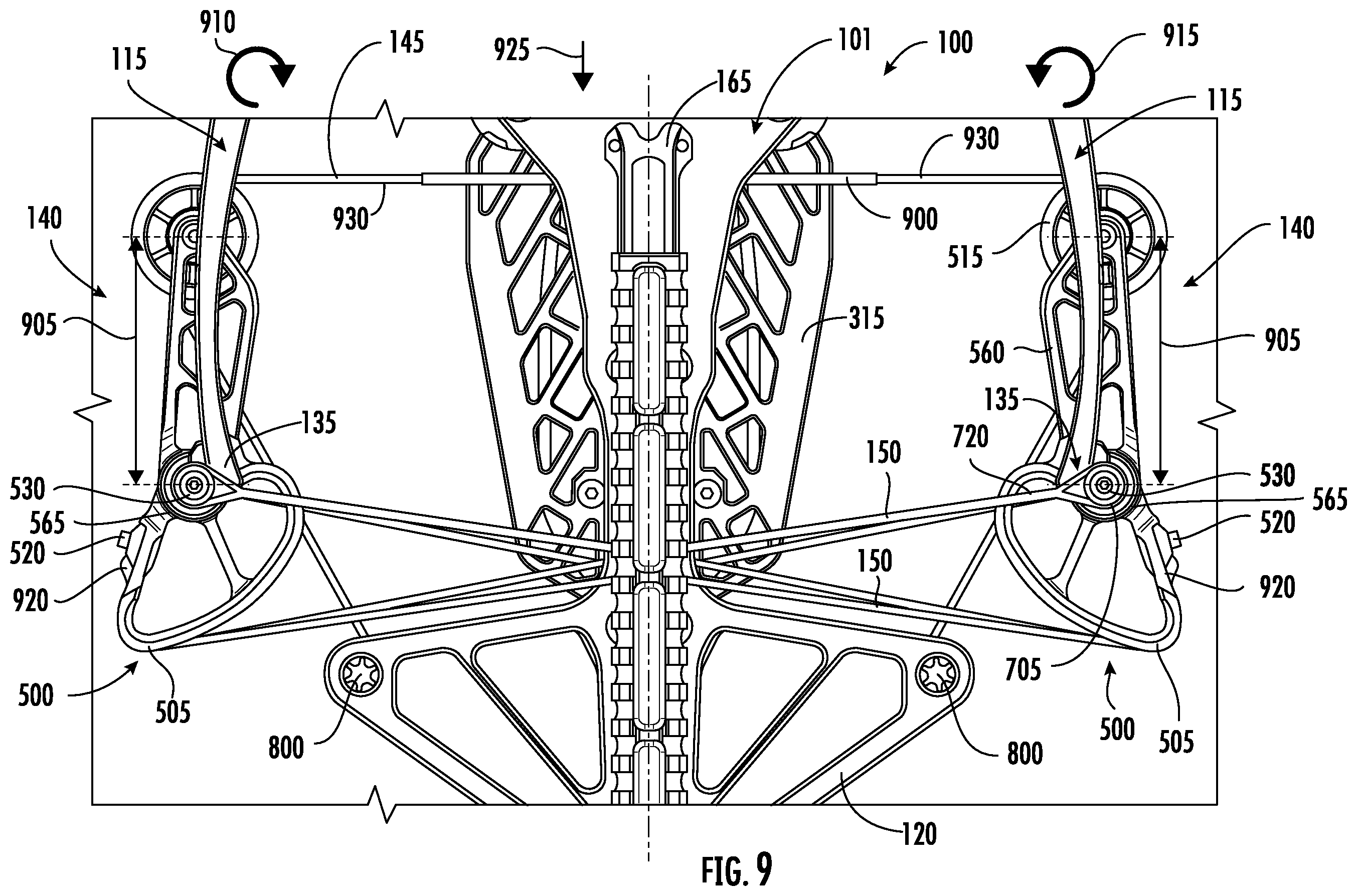 Patent US12460892 Figure 13 – Crossbow with trigger box