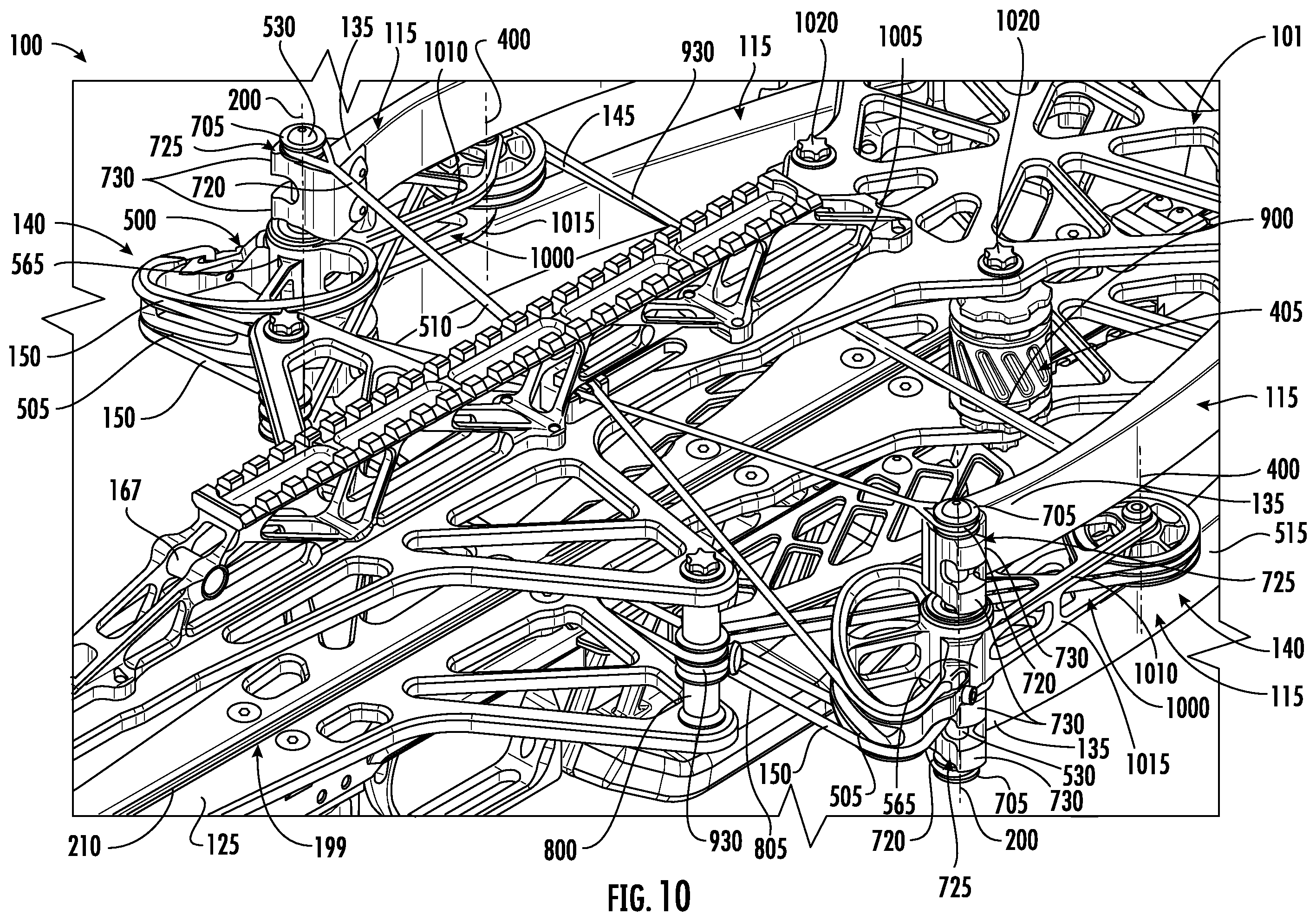 Patent US12460892 Figure 14 – Crossbow with trigger box