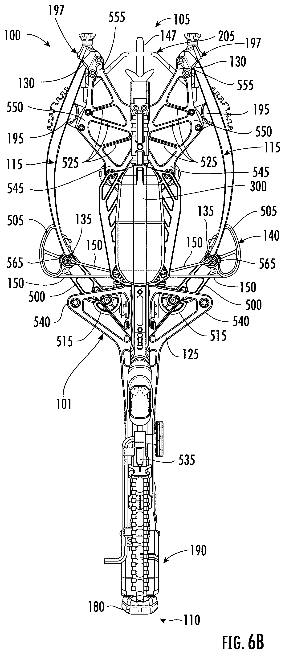 Patent US12460893 Figure 10 – Crossbow with draw string coupled to fixed location