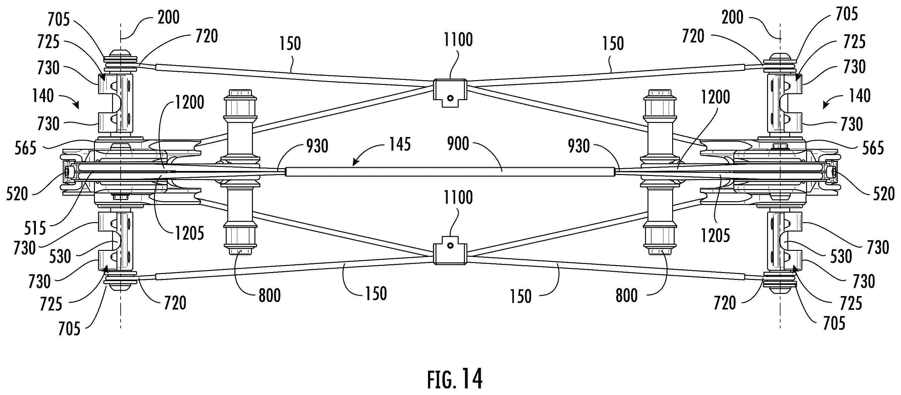Patent US12460893 Figure 18 – Crossbow with draw string coupled to fixed location