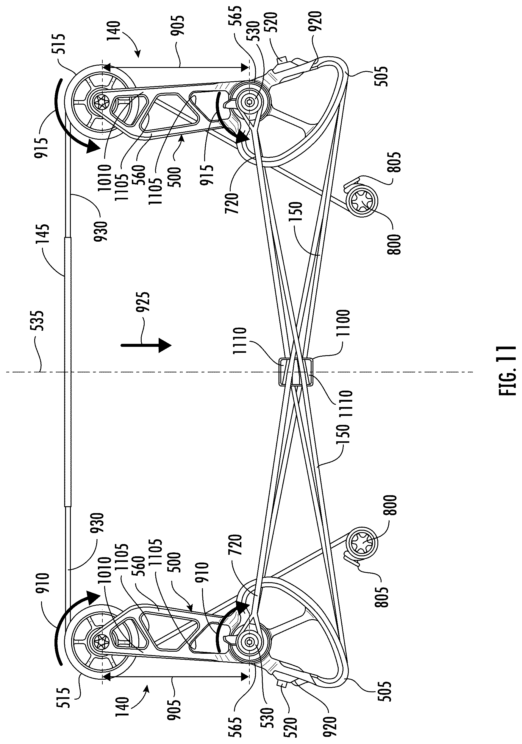 Patent US12460894 Figure 15 – Crossbow with cocking mechanism