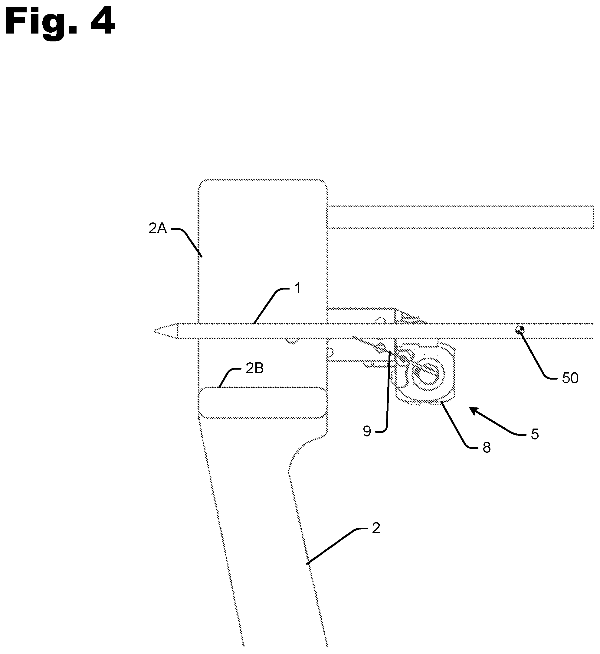 Patent US12460895 Figure 4 – Device for measuring arrow location at rest