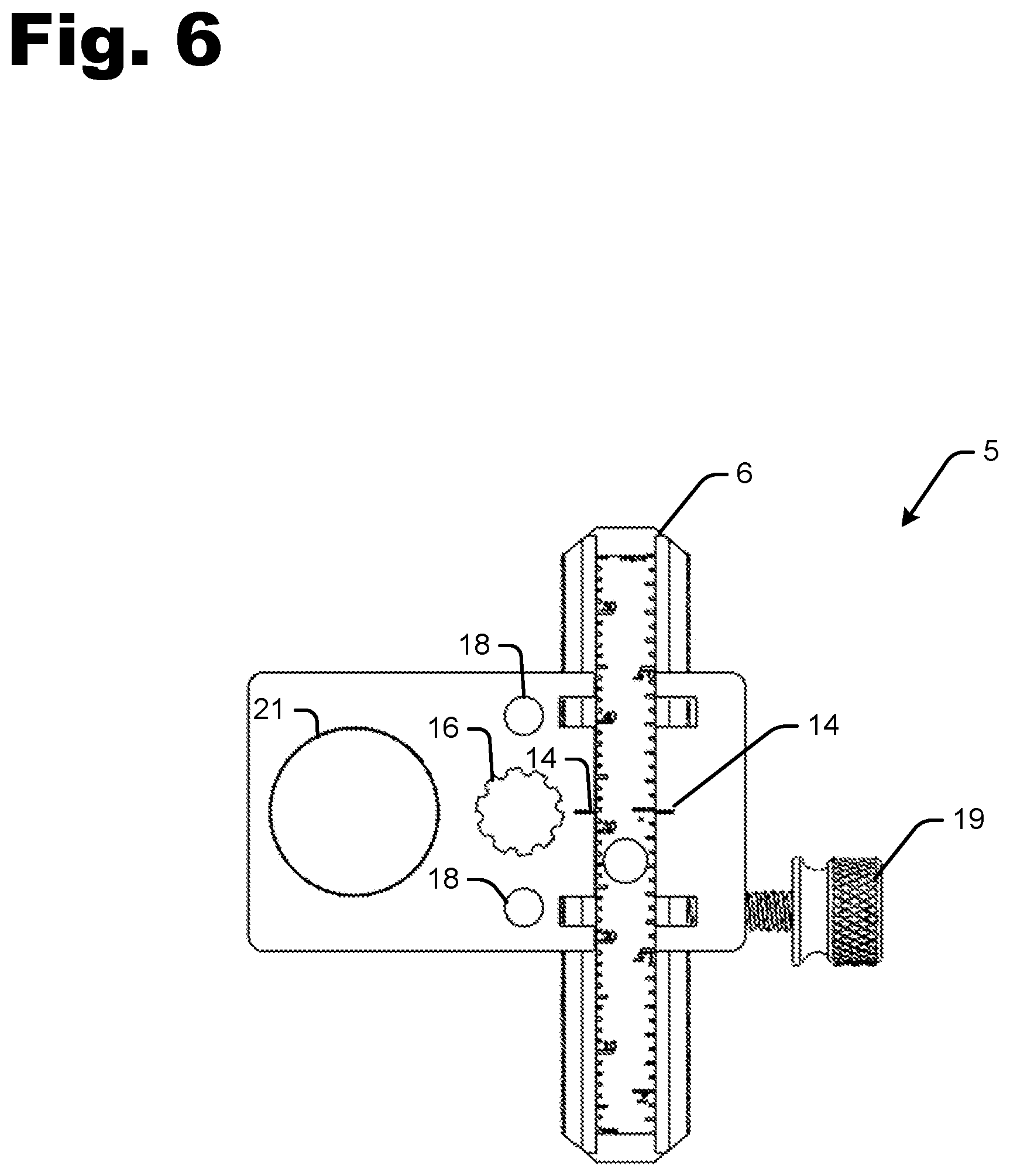 Patent US12460895 Figure 6 – Device for measuring arrow location at rest